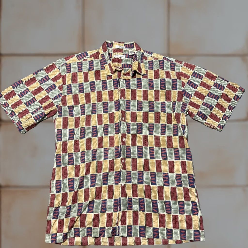burma bibas dress shirts Burma Bibas | Mens Slim Fit Checked Dress Shirt | Color: Brown