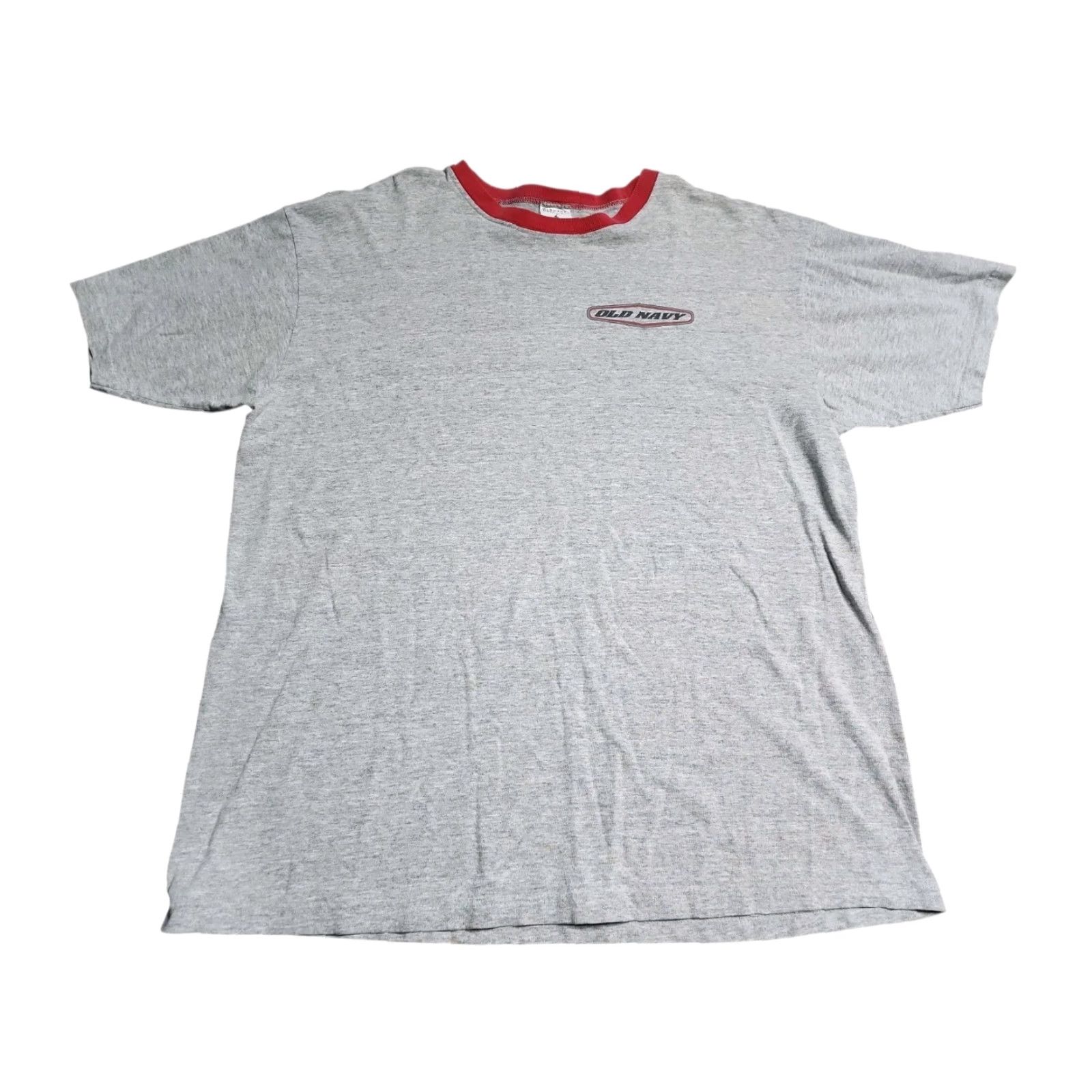 Old Navy VINTAGE Old Navy Mens T-Shirt L Gray Graphic Print 90s USA Grunge Hipster Casual Size US L / EU 52-54 / 3 - 2 Thumbnail