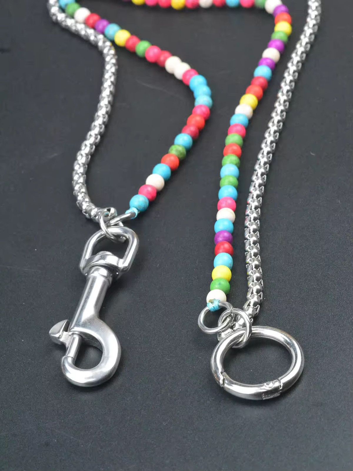 Jewelry double layer truquoise round beads Pants Chain Size ONE SIZE - 2 Thumbnail