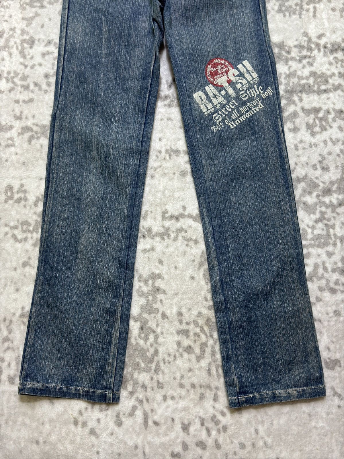 Hysteric Glamour Batsu Studio Punk Streetwear Graphic Tartan Patch Denim Size US 29 - 7 Thumbnail