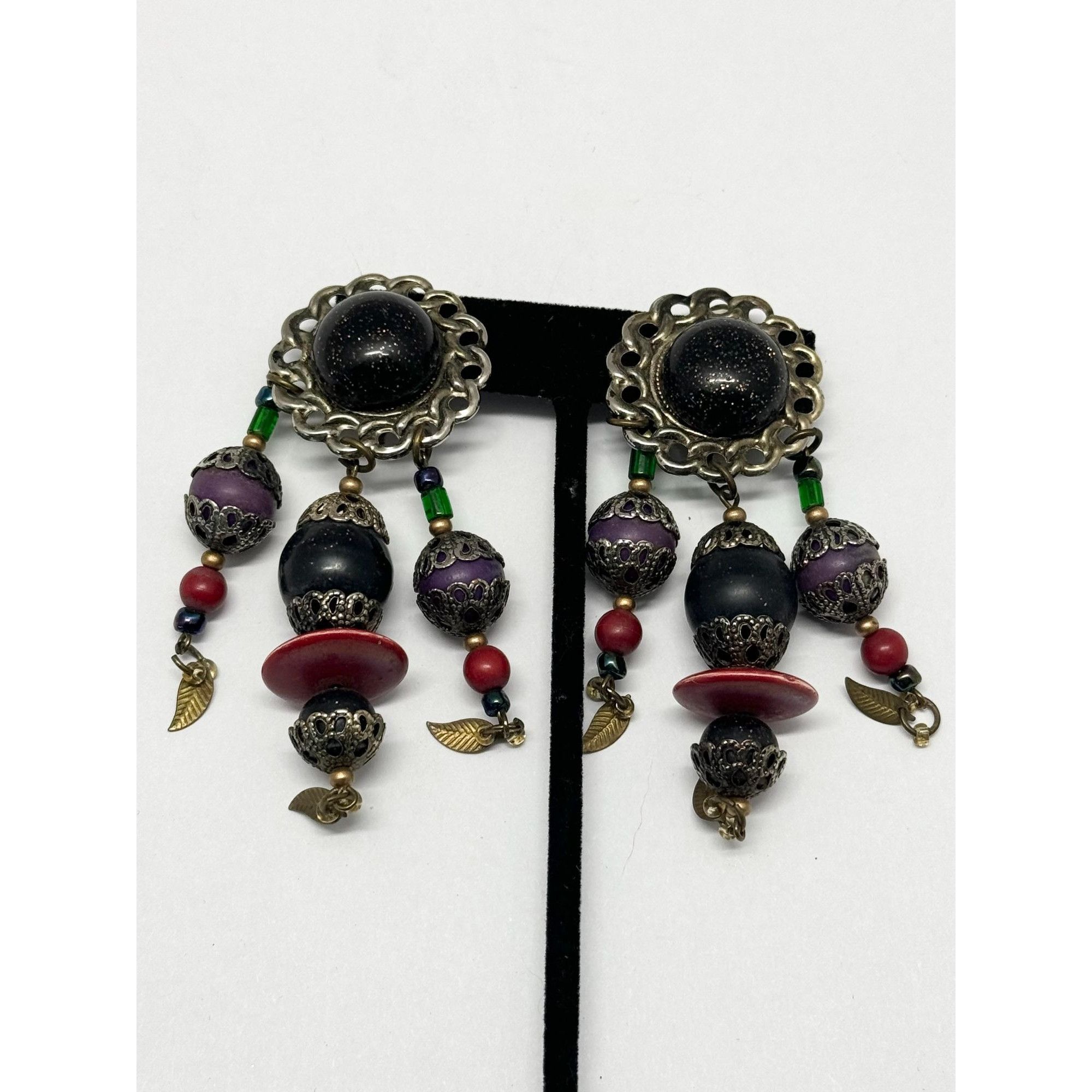 Vintage Vintage beaded tassel earrings Size ONE SIZE - 3 Thumbnail