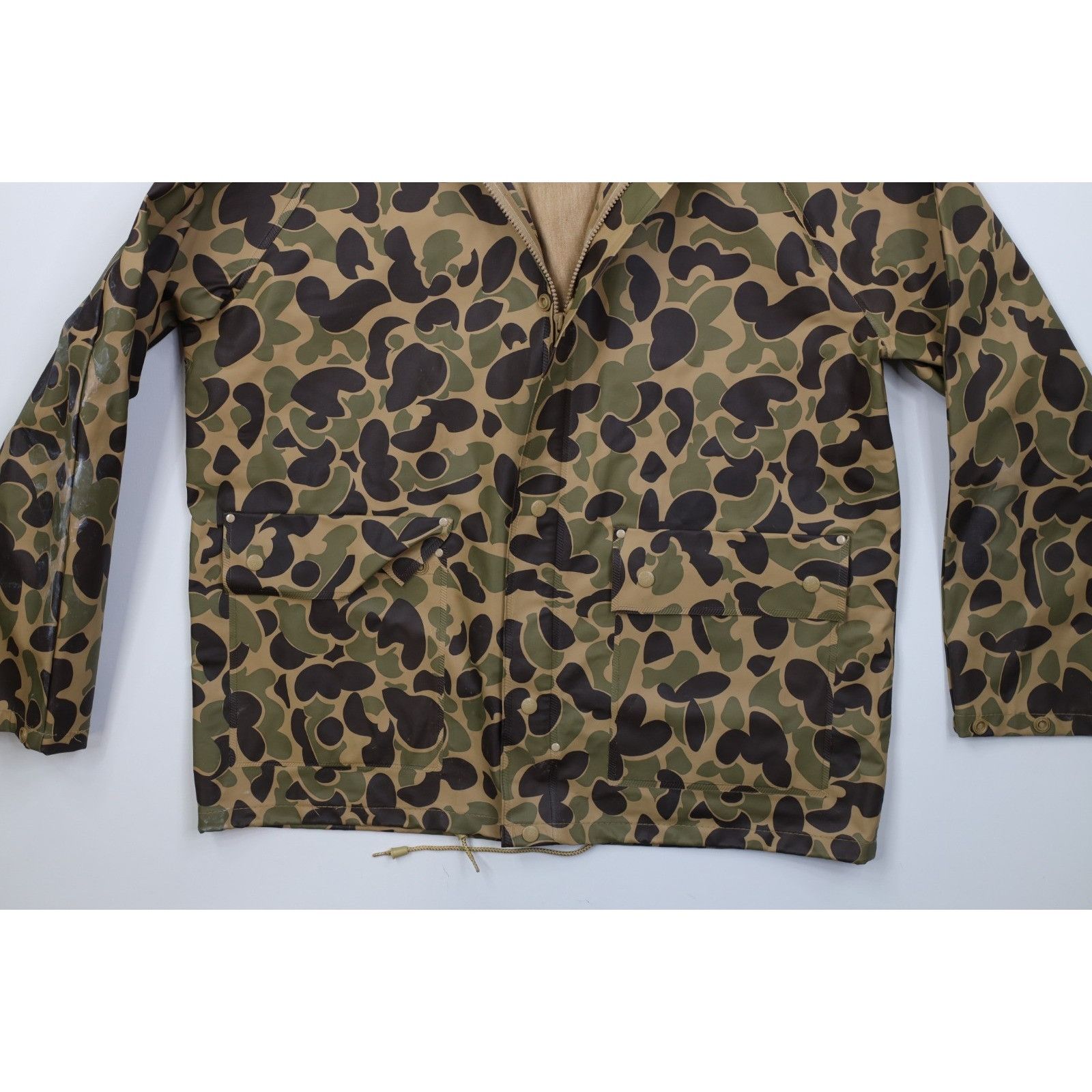 Vintage Vintage 90s 2 Piece Waterproof Frogskin Camouflage Rain Suit Size US L / EU 52-54 / 3 - 5 Thumbnail