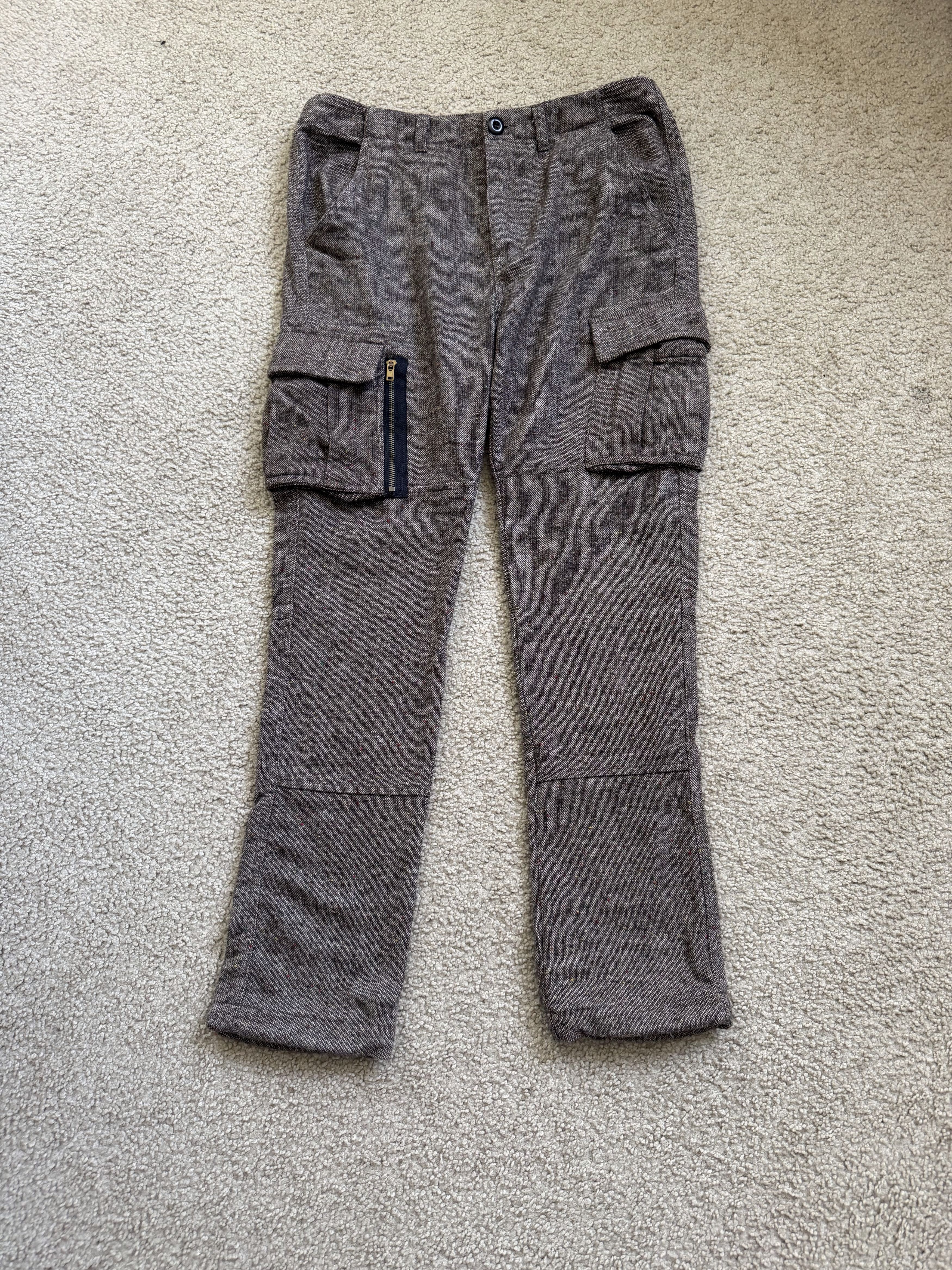 Richie Le Collection Richie Le Collection Tweed Cargo Trousers Size US 30 / EU 46 - 1 Thumbnail
