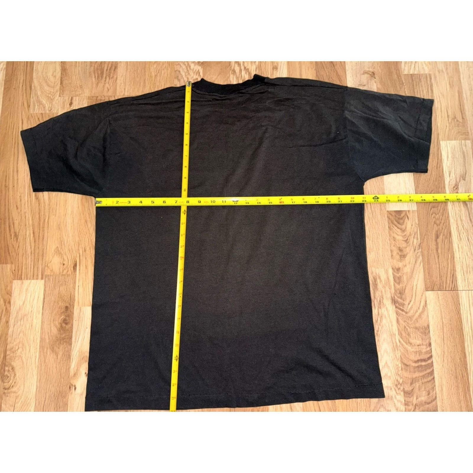 Fruit Of The Loom VINTAGE Fruit of the Loom Nite Mare Mustang Muscle Car Graphic T-Shirt Mens XL Black 1990s Size US XL / EU 56 / 4 - 3 Thumbnail