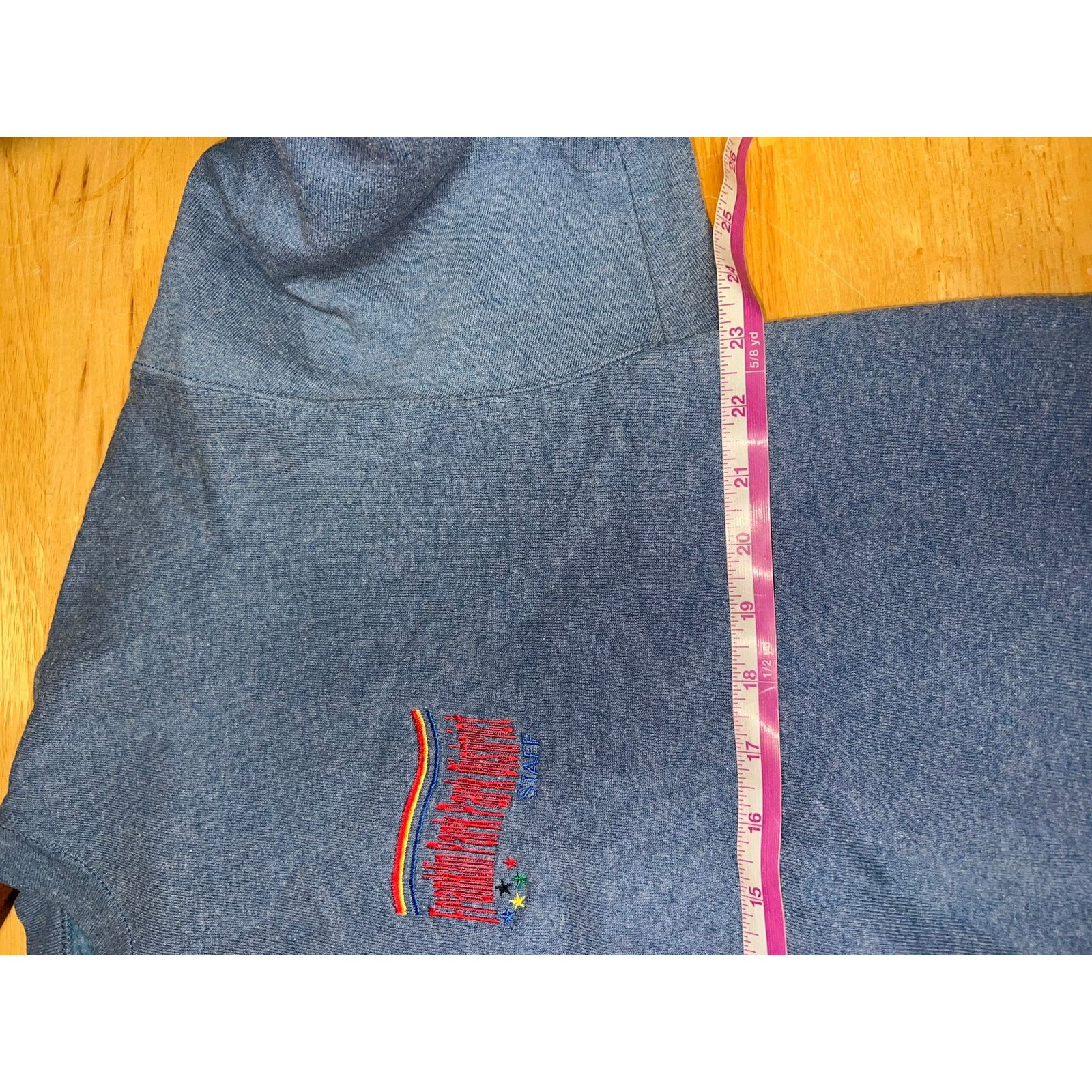 Vintage Vintage Oneita Sweatshirt Franklin Blue Crewneck 90s XL Size US XL / EU 56 / 4 - 7 Thumbnail