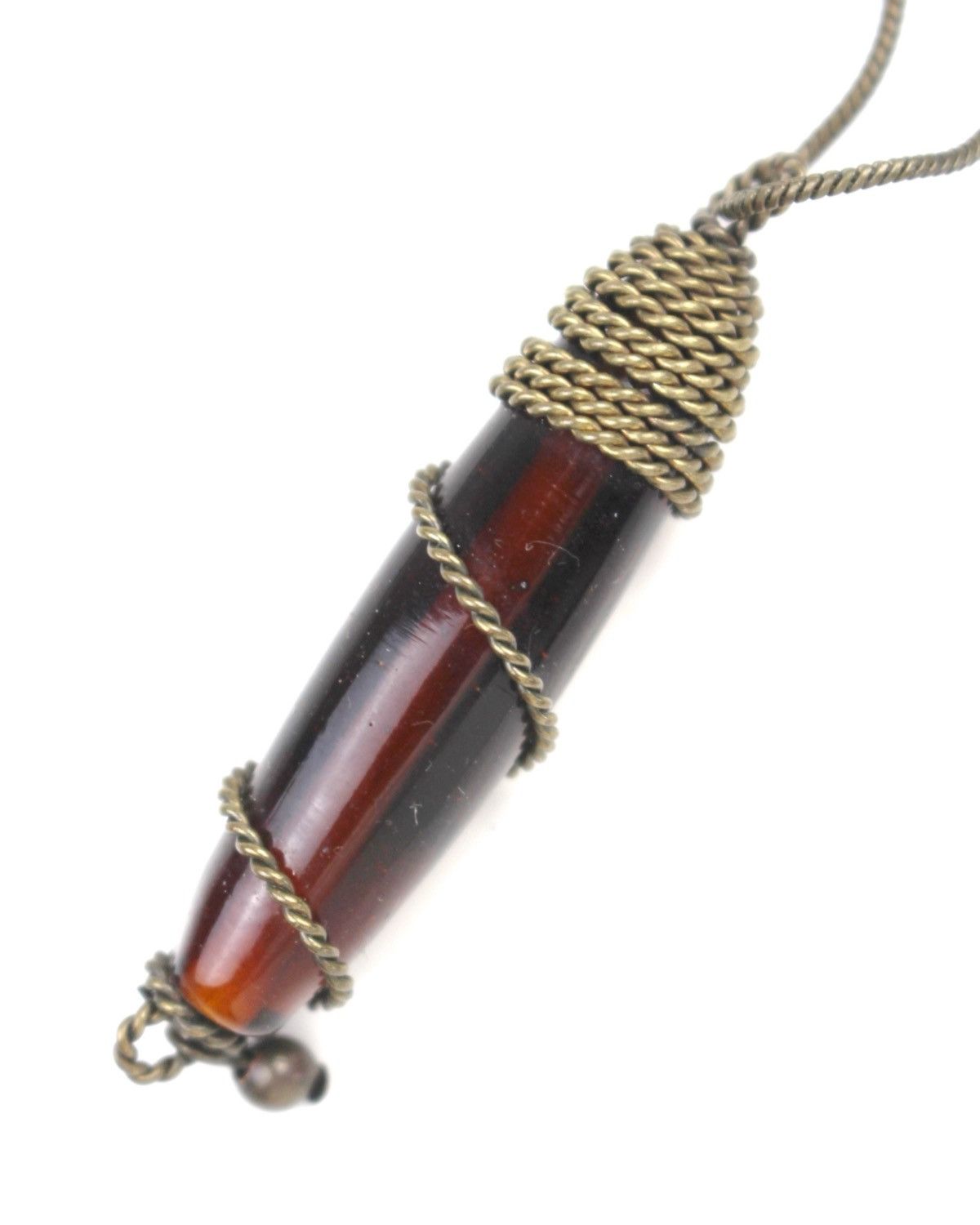 If Six Was Nine 1990S JAPANESE MADE NECKLACE – BRAIDED AMBER-TONE SEED BEAD Size ONE SIZE - 4 Thumbnail