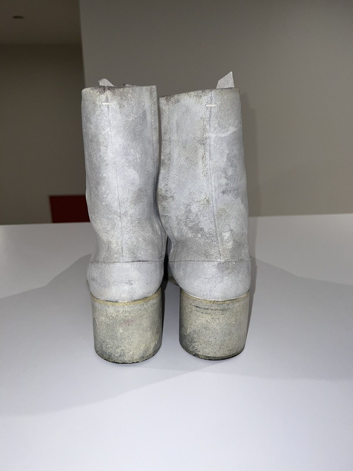 Maison Margiela Maison Margiela rare concrete painted tabi boots Size US 12 / EU 45 - 6 Thumbnail