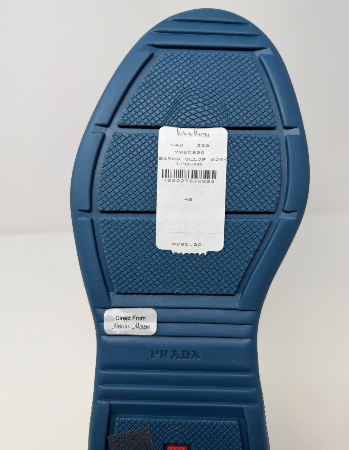 Prada Prada Americas Cup Rubber Sneaker Lagoon Blue Size US 8 / EU 41 - 7 Thumbnail