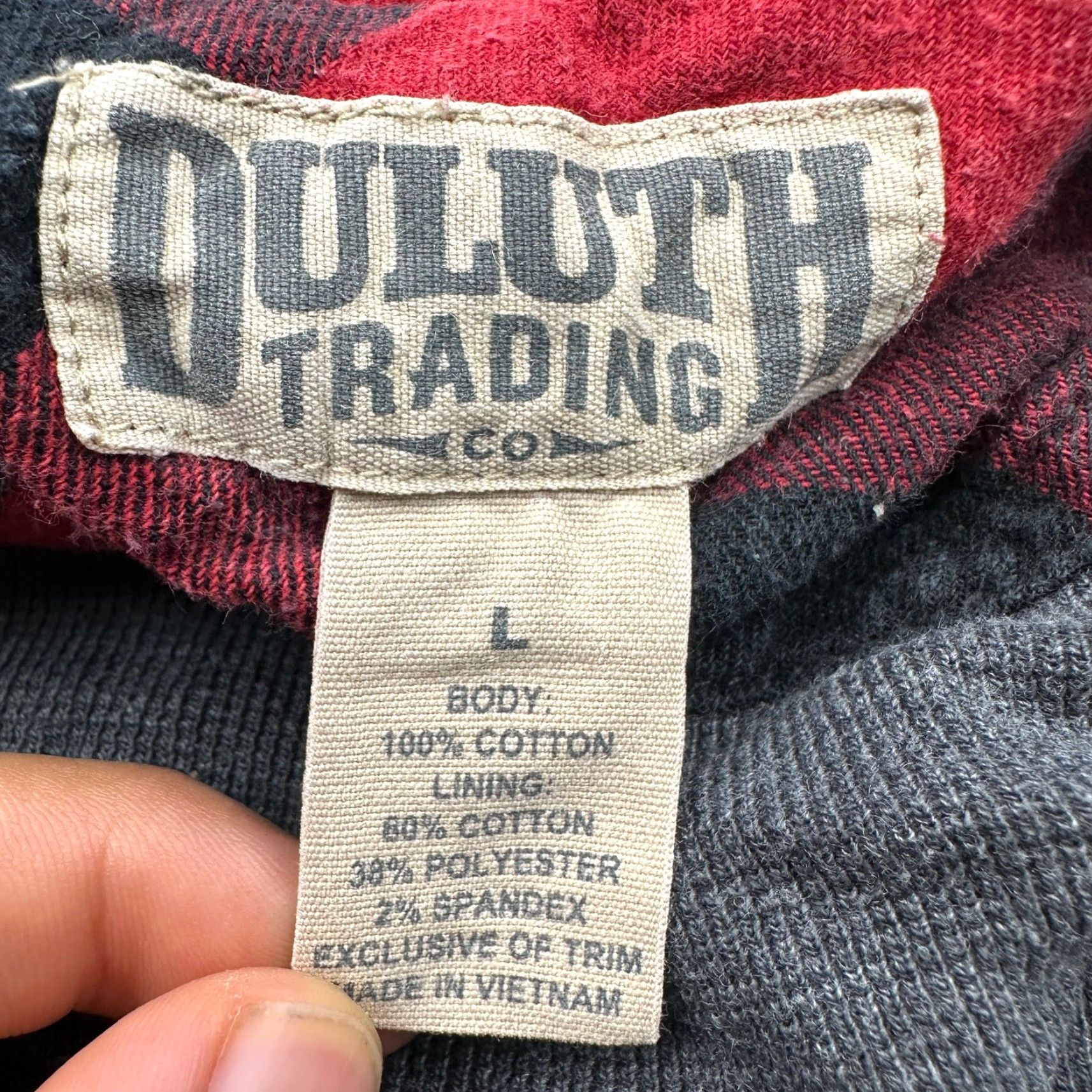 Duluth Trading Company Duluth Trading Co Free Swingin Waffle-Lined Buffalo Check Flannel Shirt Large Mens L Red Black Plaid Button-Up Size US L / EU 52-54 / 3 - 2 Thumbnail