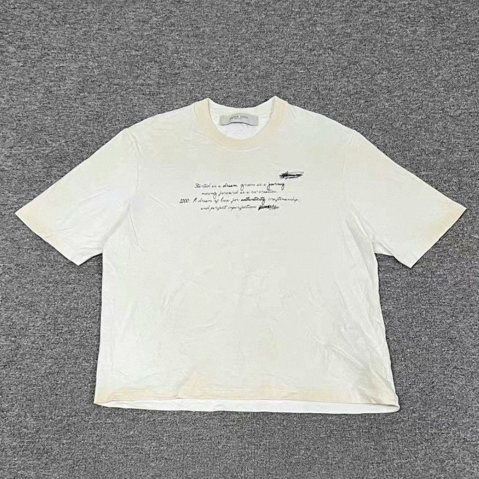 Golden Goose Golden Goose 25ss Distressed Slogan T-shirt Size US S / EU 44-46 / 1 - 1 Thumbnail