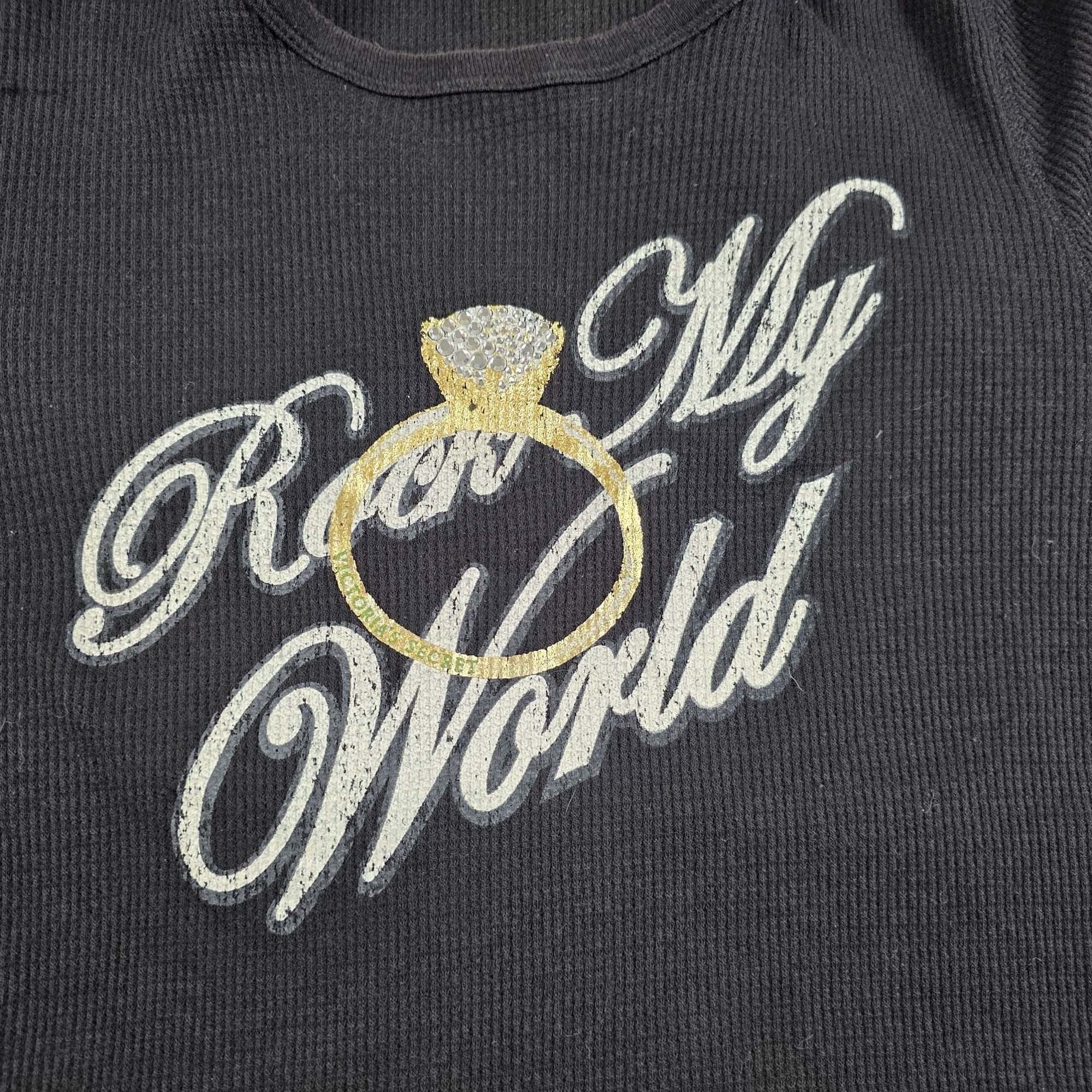 Victoria's Secret Victorias Secret Rock My World Womens Large Black Thermal To Size L / US 10 / IT 46 - 3 Thumbnail