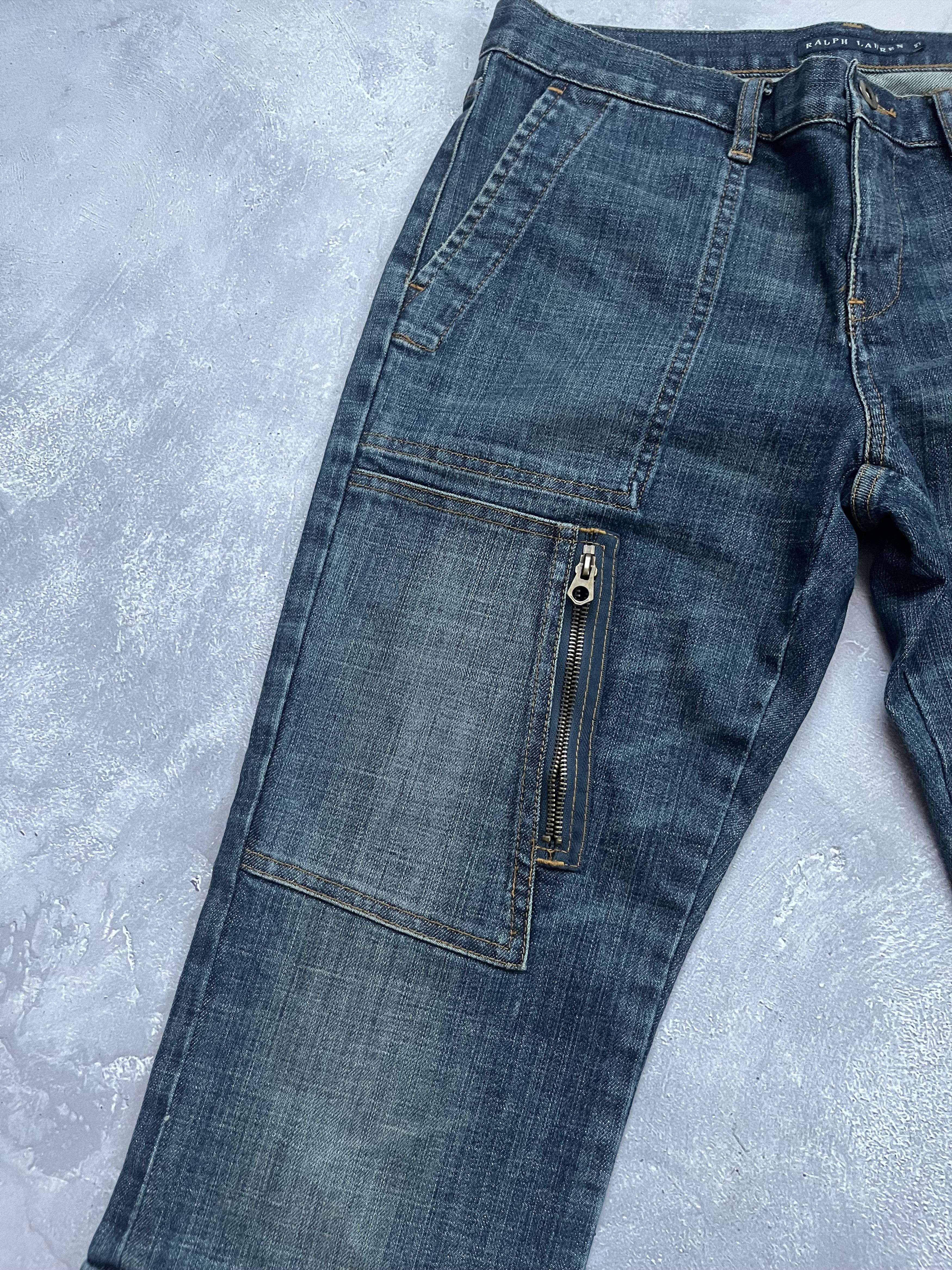 Ralph Lauren Vintage Ralph Lauren Military Denim Blue Cargo Pants Size 32" / US 10 / IT 46 - 5 Thumbnail