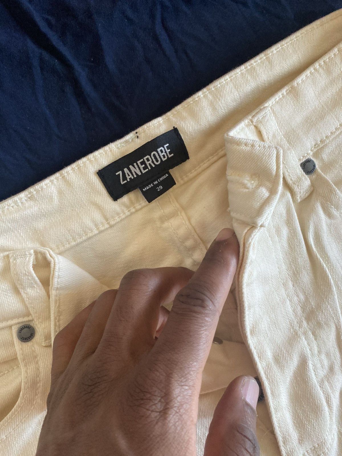 Zanerobe Zanerobe White Denim Skinny Jeans (Size 29) Size US 29 - 2 Thumbnail