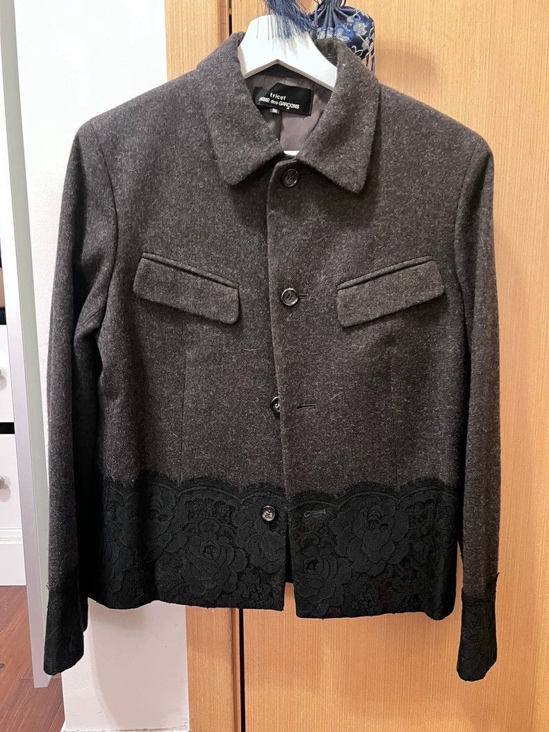 Comme des Garcons Comme Des Garcons Wool lace short jacket 2502-Nextarrow Size M / US 6-8 / IT 42-44 - 1 Thumbnail