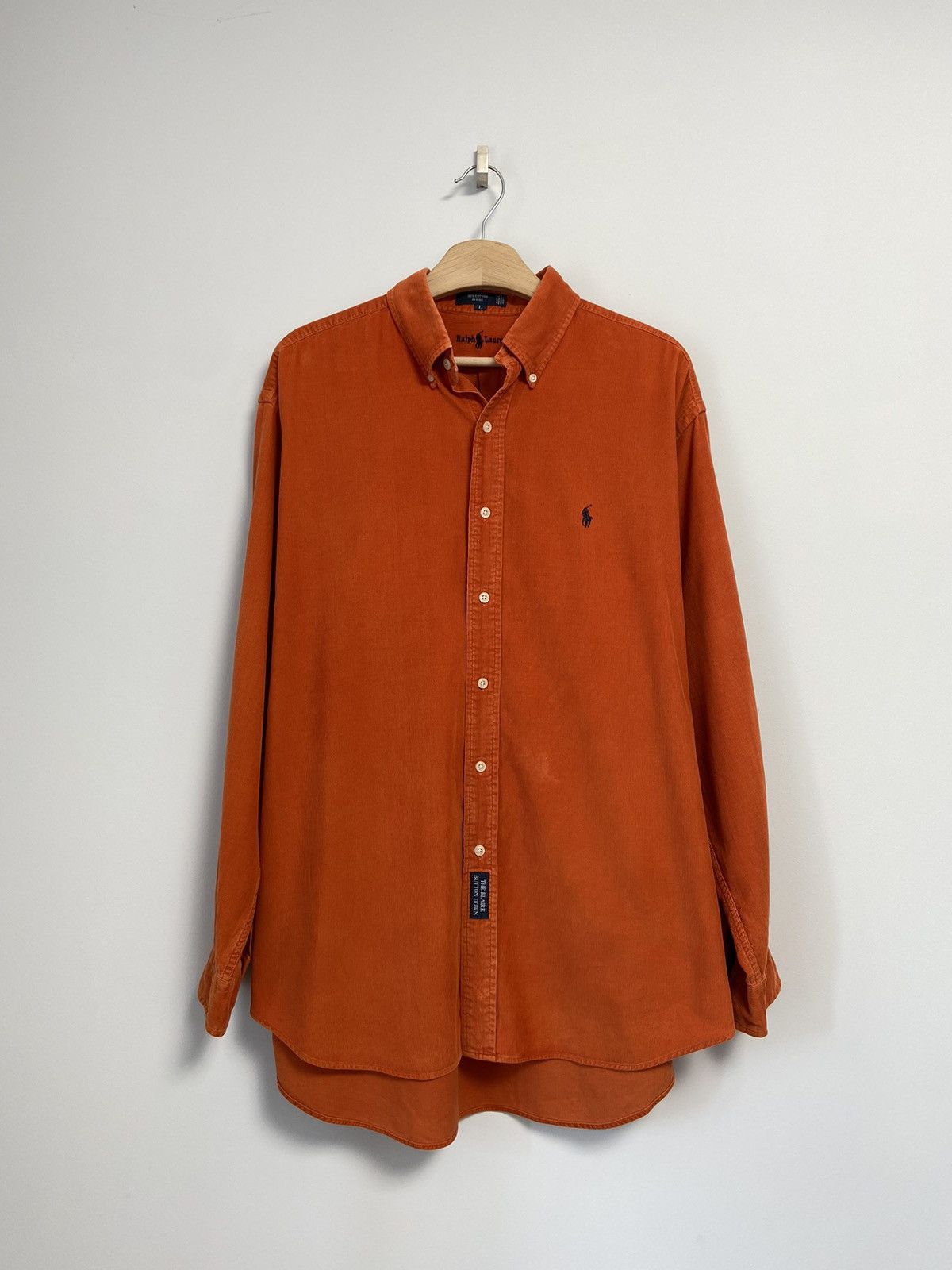 Vintage Polo Ralph Lauren Vintage Button Up Orange 🍊 Size US L / EU 52-54 / 3 - 1 Thumbnail