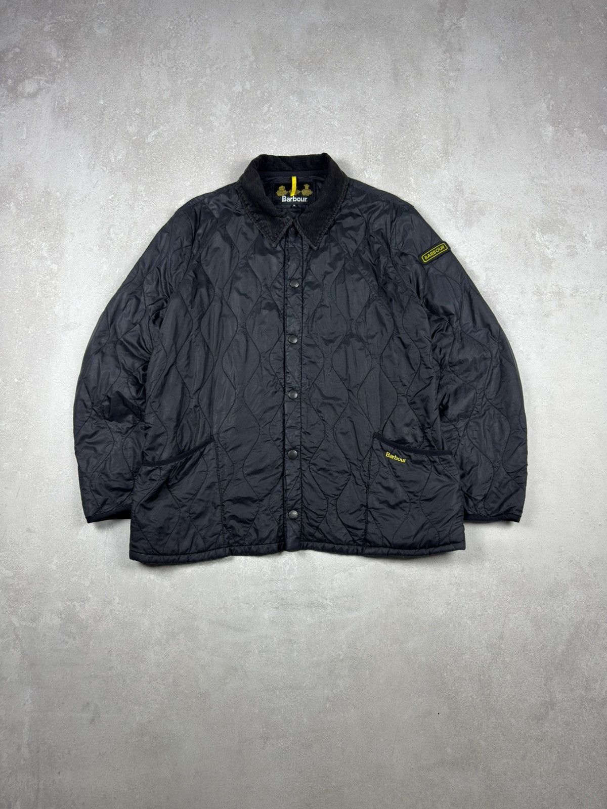 Barbour Vintage Barbour Liddesdale Track Quilted Black Jacket Casual Size US XL / EU 56 / 4 - 1 Thumbnail