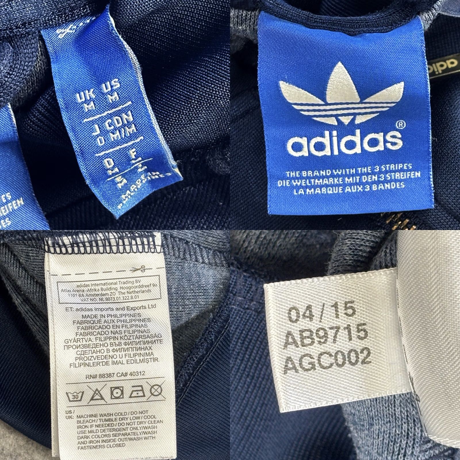 Adidas adidas Originals Superstar Track Jacket mens Medium Navy 2015 Used Zip Up Size US M / EU 48-50 / 2 - 9 Thumbnail