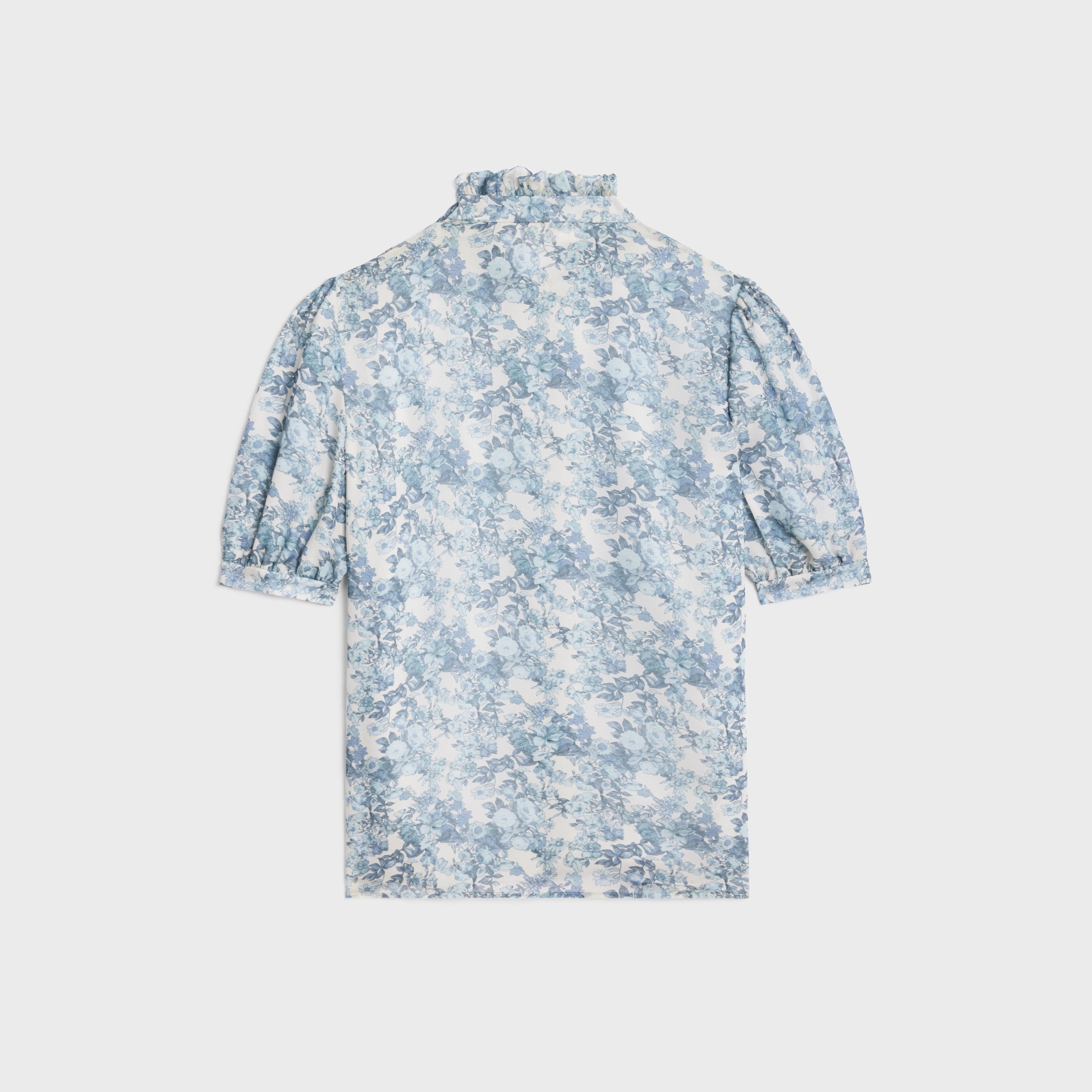 Celine o1bcso1str0925 2B965922W Blouse in Blue/White Size XS / US 0-2 / IT 36-38 - 2 Thumbnail