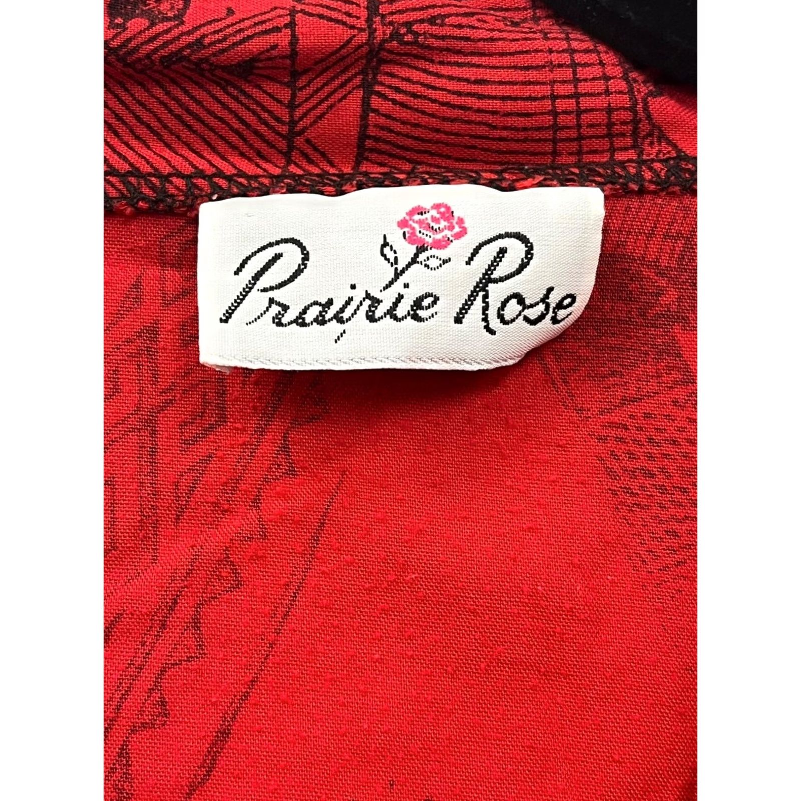 Vintage Vintage Prairie Rose Red Hawaiian Button-Up Shirt #2914 - Womens Small Size US S / EU 44-46 / 1 - 4 Thumbnail