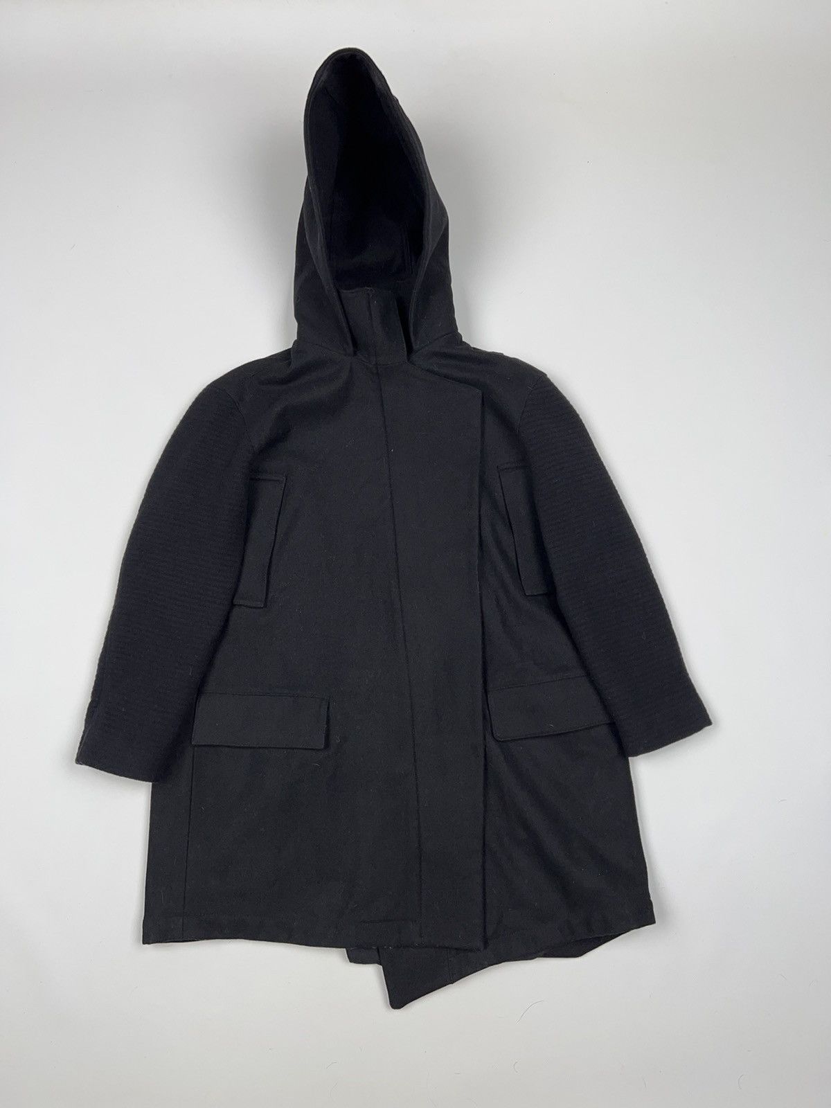 Allsaints Allsaints Odetta Parka Oversized Wool Asymmetrical Coat Size S / US 4 / IT 40 - 3 Thumbnail