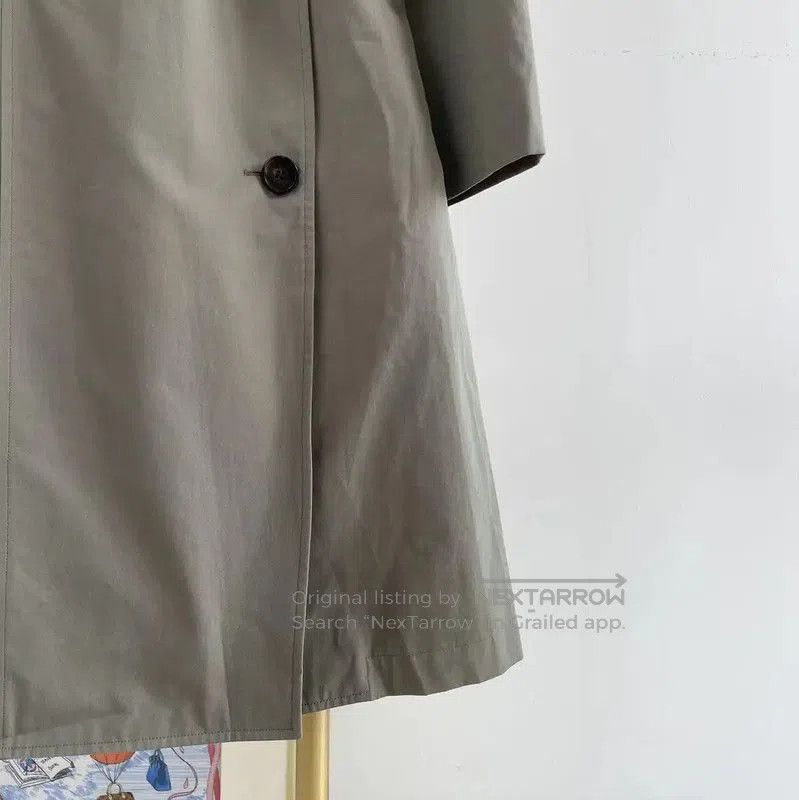 Burberry Burberry Green Cotton Waist Tie Trench Coat. Size XL / US 12-14 / IT 48-50 - 3 Thumbnail