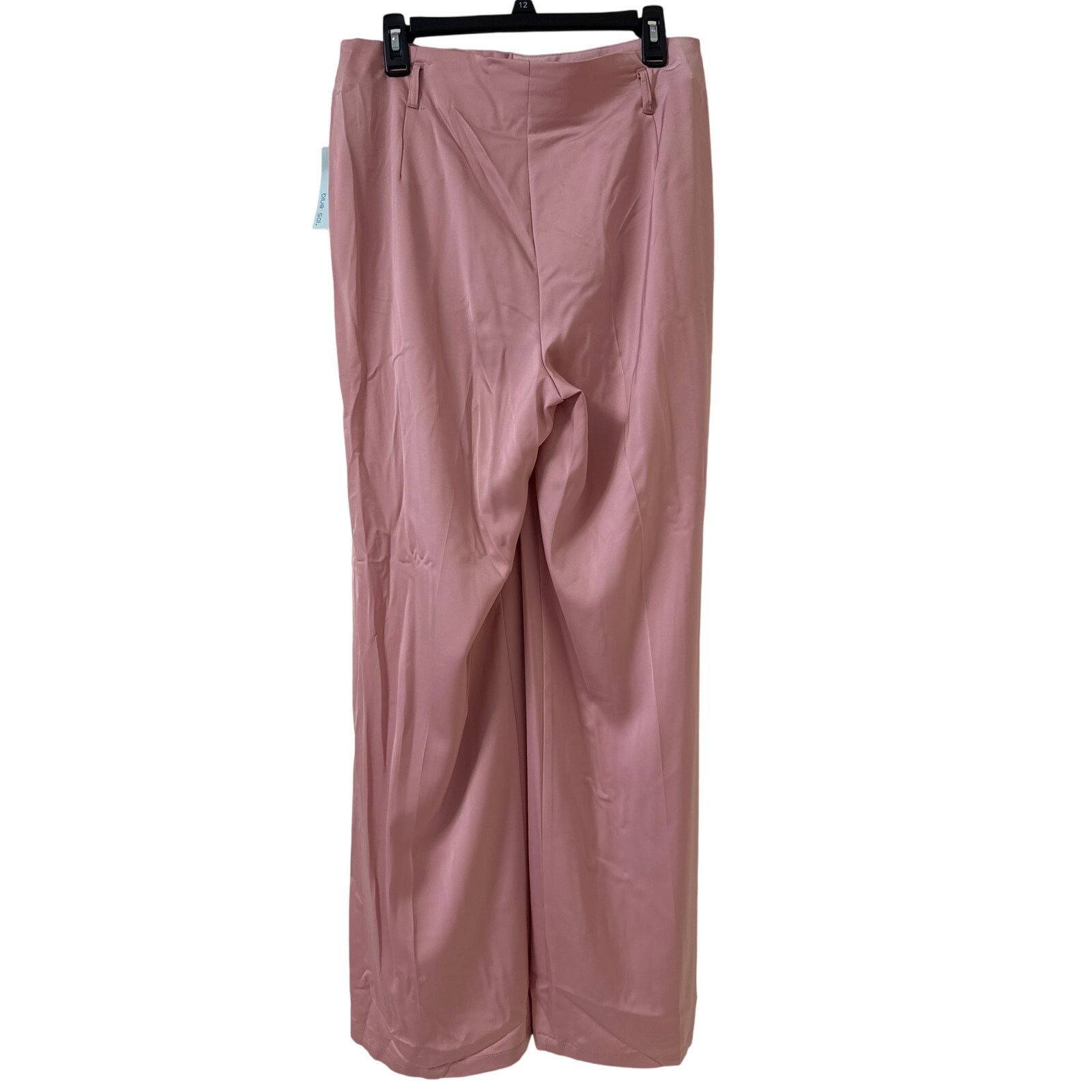 Other NWT Blue Sol Women's Satin Glitz Button Flare Pants Size 12 Size 34" / US 12 / IT 48 - 2 Thumbnail