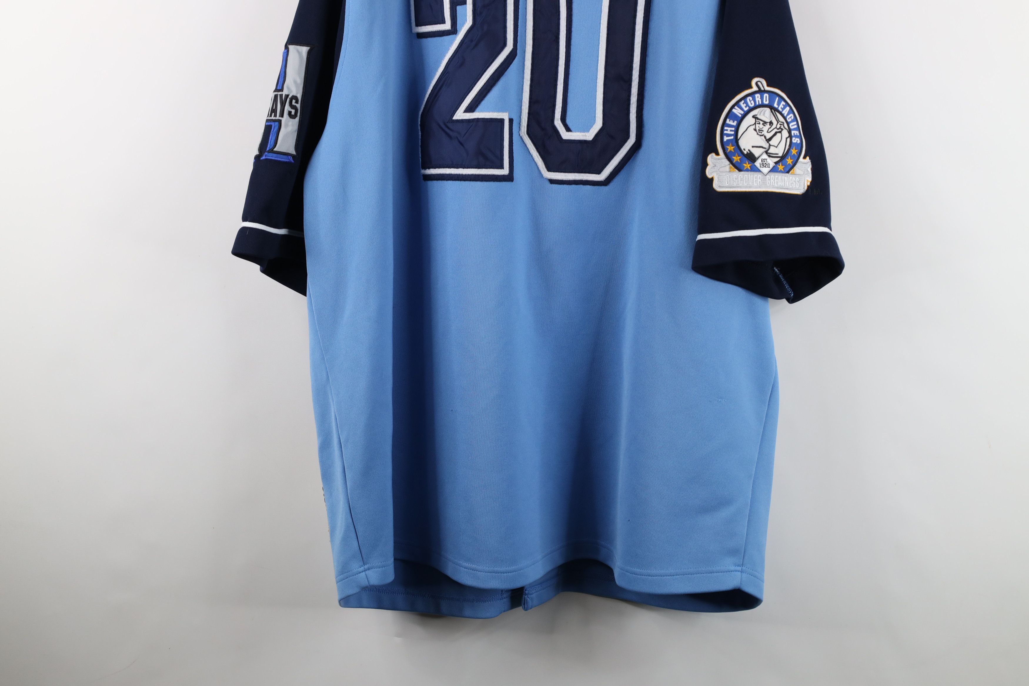 Vintage Vintage 90s Negro League Homestead Baseball Jersey Blue Size US XXL / EU 58 / 5 - 16 Thumbnail