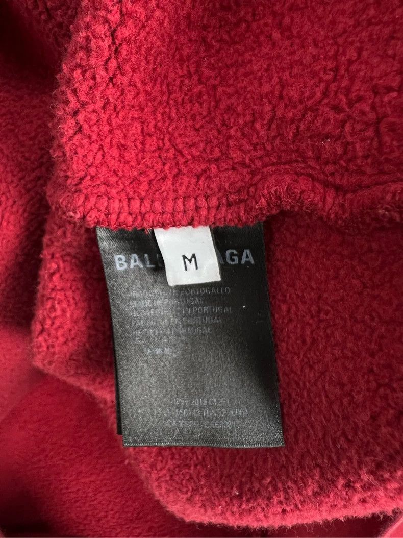 Balenciaga Balenciaga Burgundy Wheat Spike Hoodie Size US M / EU 48-50 / 2 - 4 Thumbnail