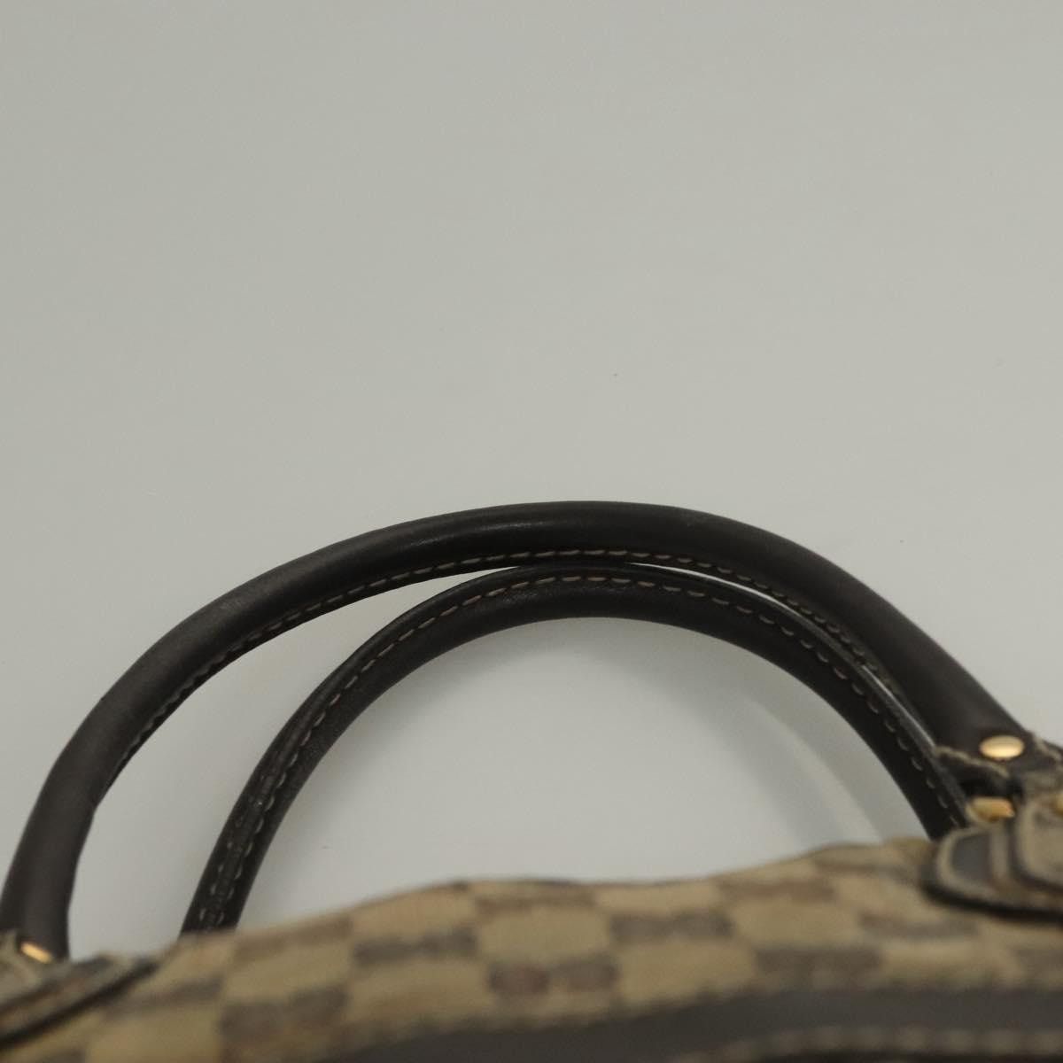 Gucci GUCCI GG Crystal Hand Bag Coated Canvas Beige Gold Size ONE SIZE - 8 Thumbnail