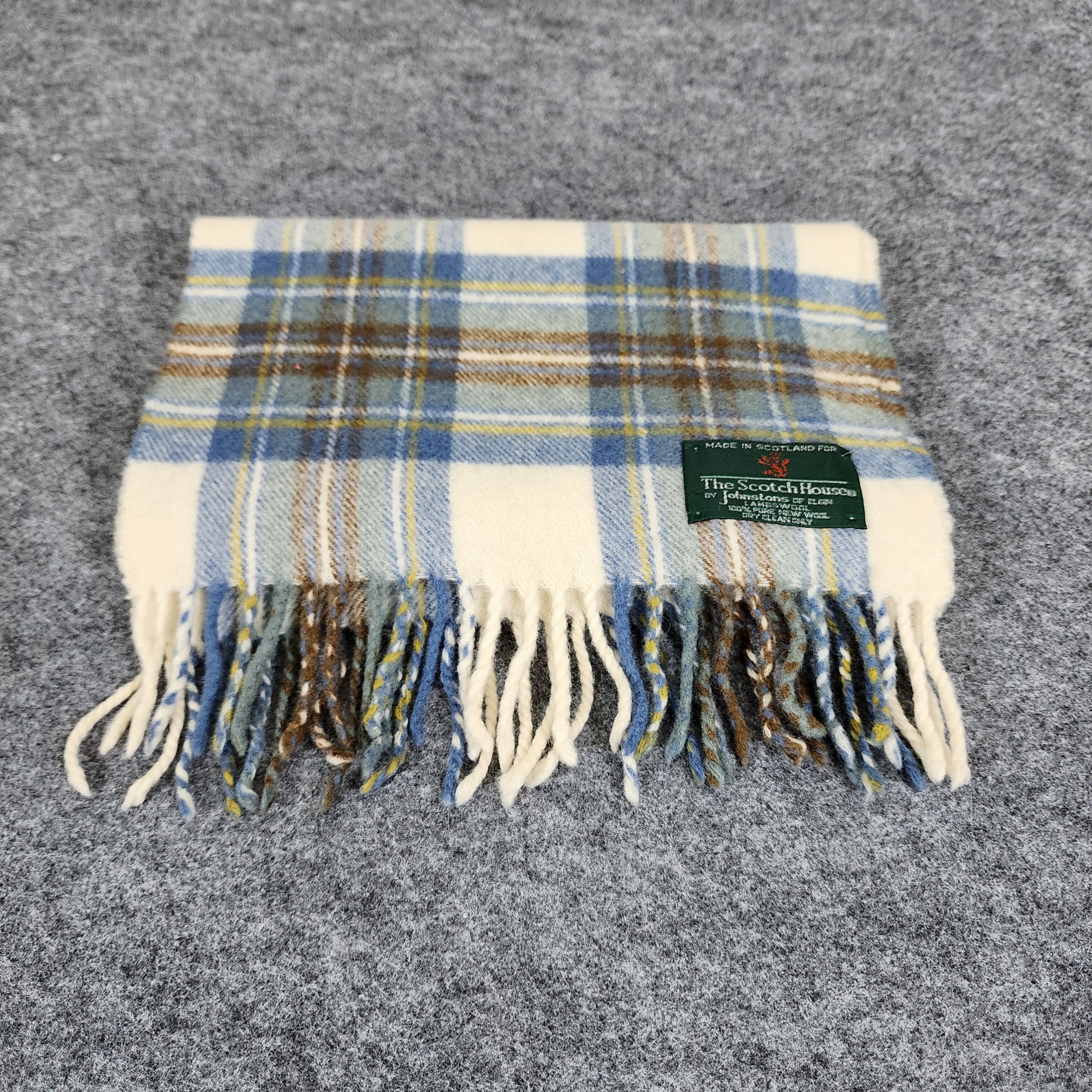 Johnstons Of Elgin × Vintage Johnstons of Elgin Scarf # Muffler # Neckwear # D075 Size ONE SIZE - 6 Thumbnail