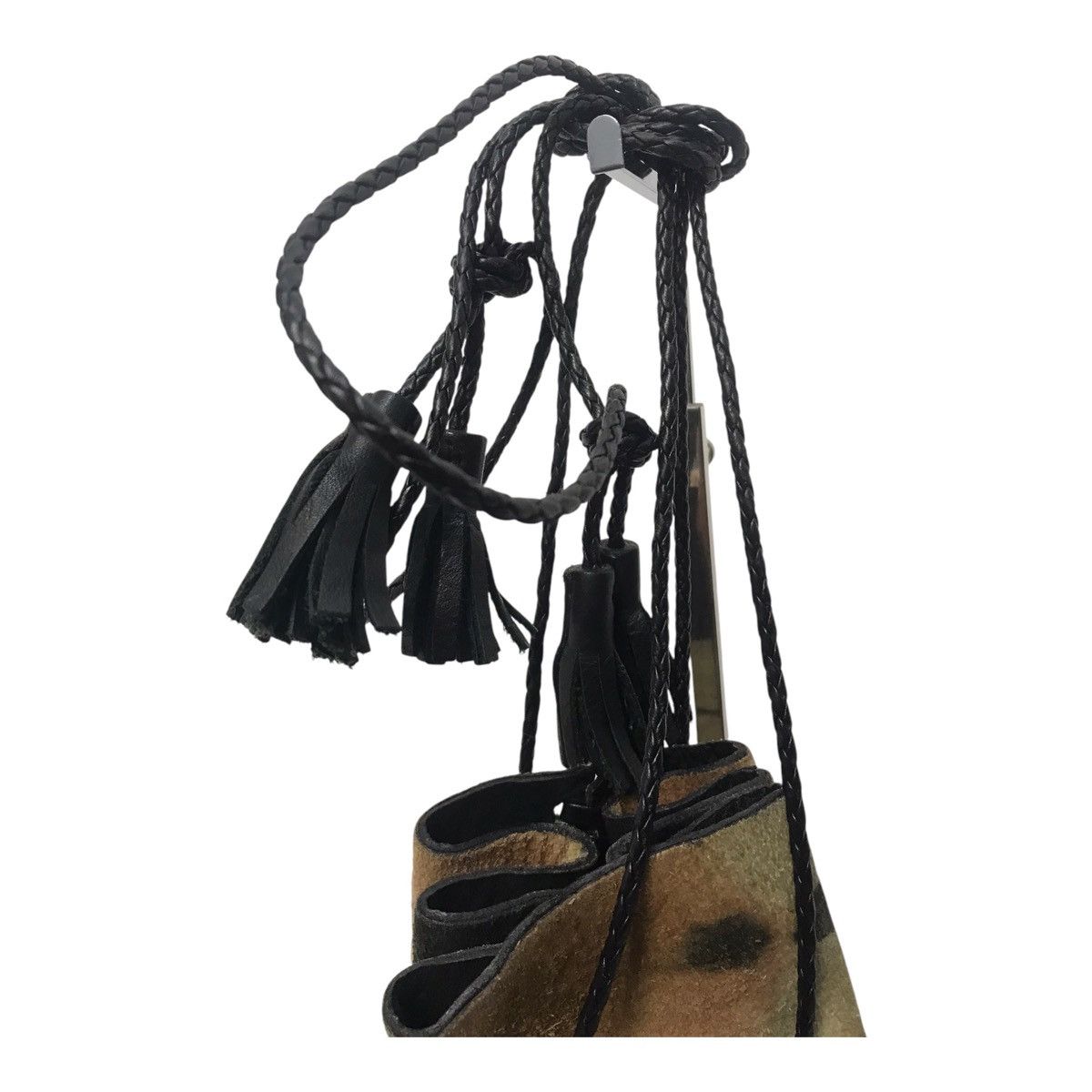 Leather × Vintage Wendy Nichol Whipsticth Suede Bullet Bag Size ONE SIZE - 2 Thumbnail