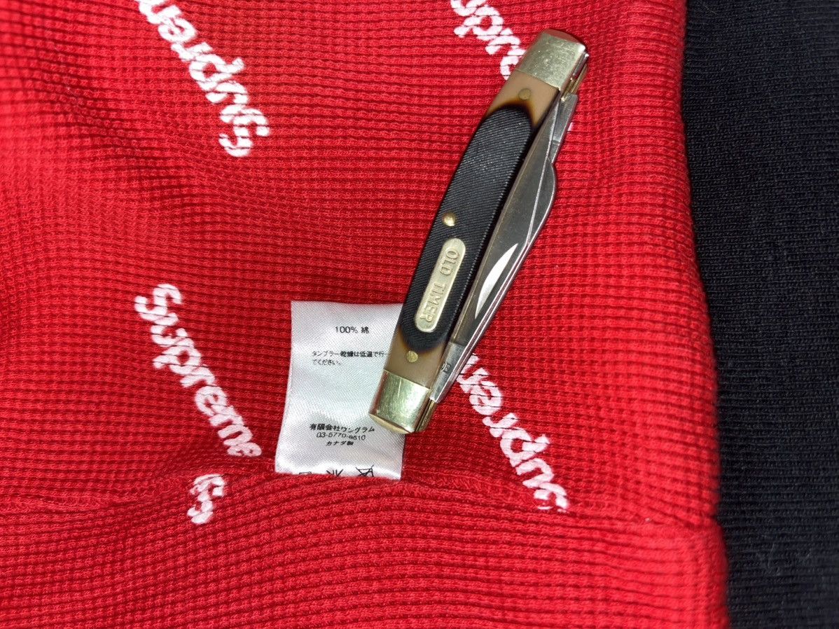 Supreme Black And Red Supreme Thermal Hoodie Size US L / EU 52-54 / 3 - 8 Thumbnail