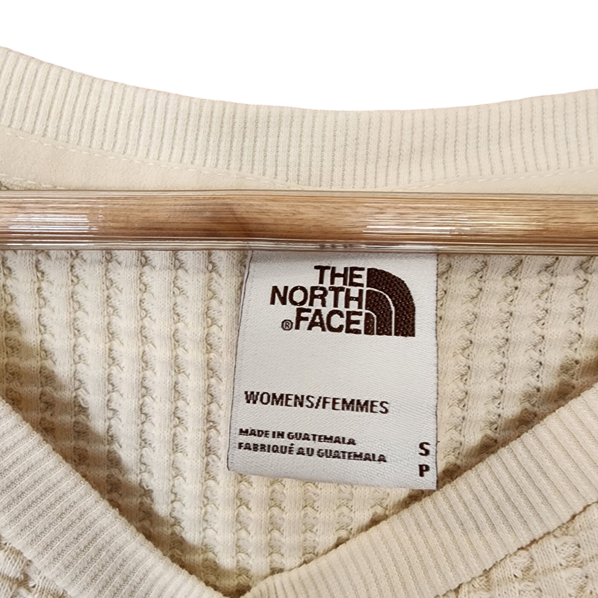 The North Face The North Face Womens White Waffle Knit Pullover Sweatshirt Size S / US 4 / IT 40 - 4 Thumbnail