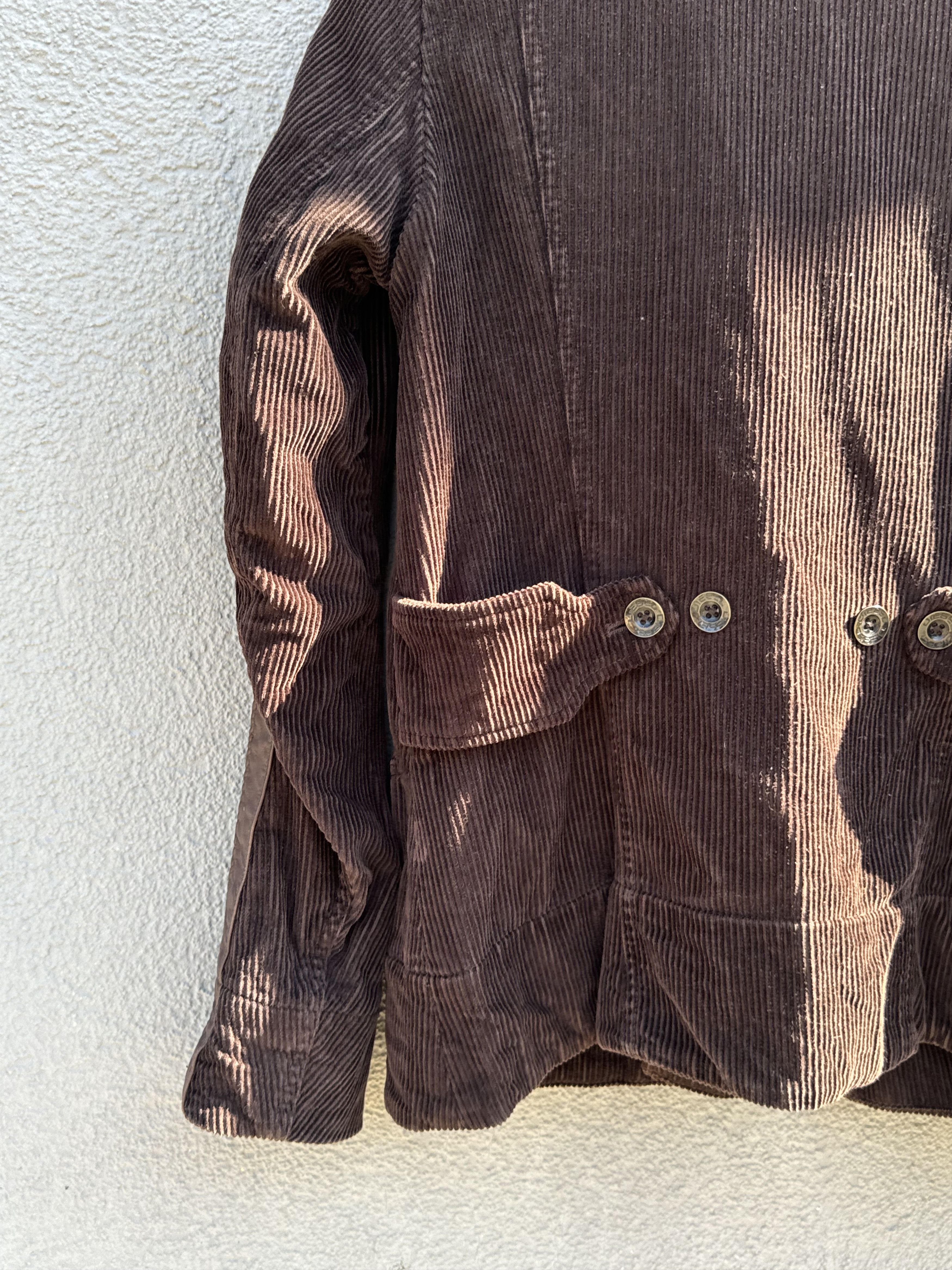 Diesel × Diesel Black Gold Vintage Diesel Industry Women's Brown Corduroy Blazer Size M / US 6-8 / IT 42-44 - 11 Thumbnail