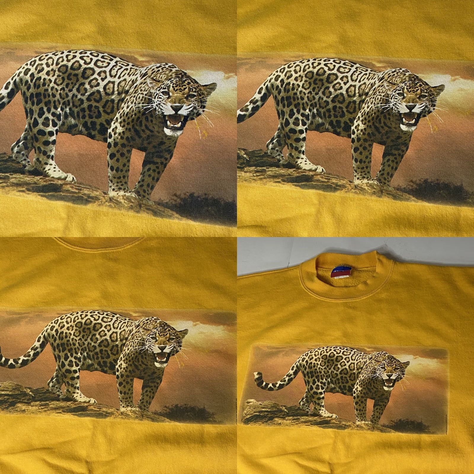 Champion VINTAGE Champion Animal Print Cheetah Crewneck Sweatshirt 3XL 3TG 3EG Unisex Adults Size US XXL / EU 58 / 5 - 11 Thumbnail