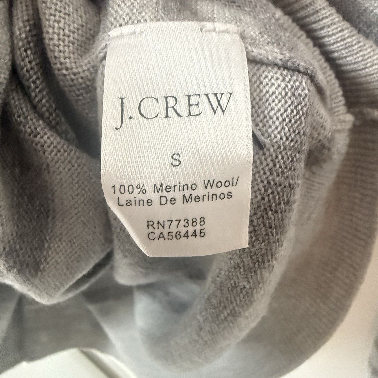 J.Crew J Crew 100% Merino Wool Sweater Gray Career Casual Preppy Size US S / EU 44-46 / 1 - 4 Thumbnail