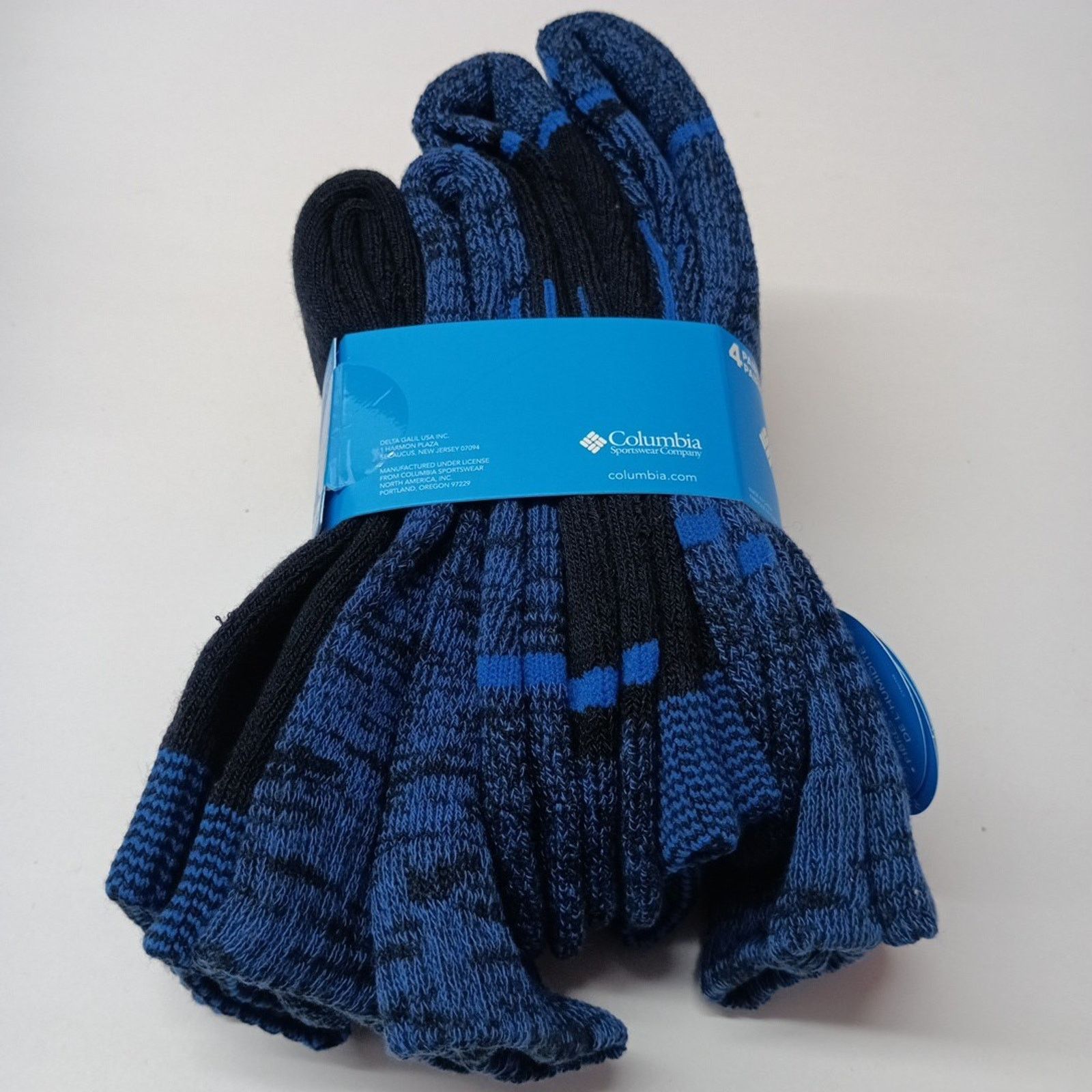 Columbia Columbia Women's (4 PK) Crew Socks Fits 4-10 Blue Black Size ONE SIZE - 3 Thumbnail