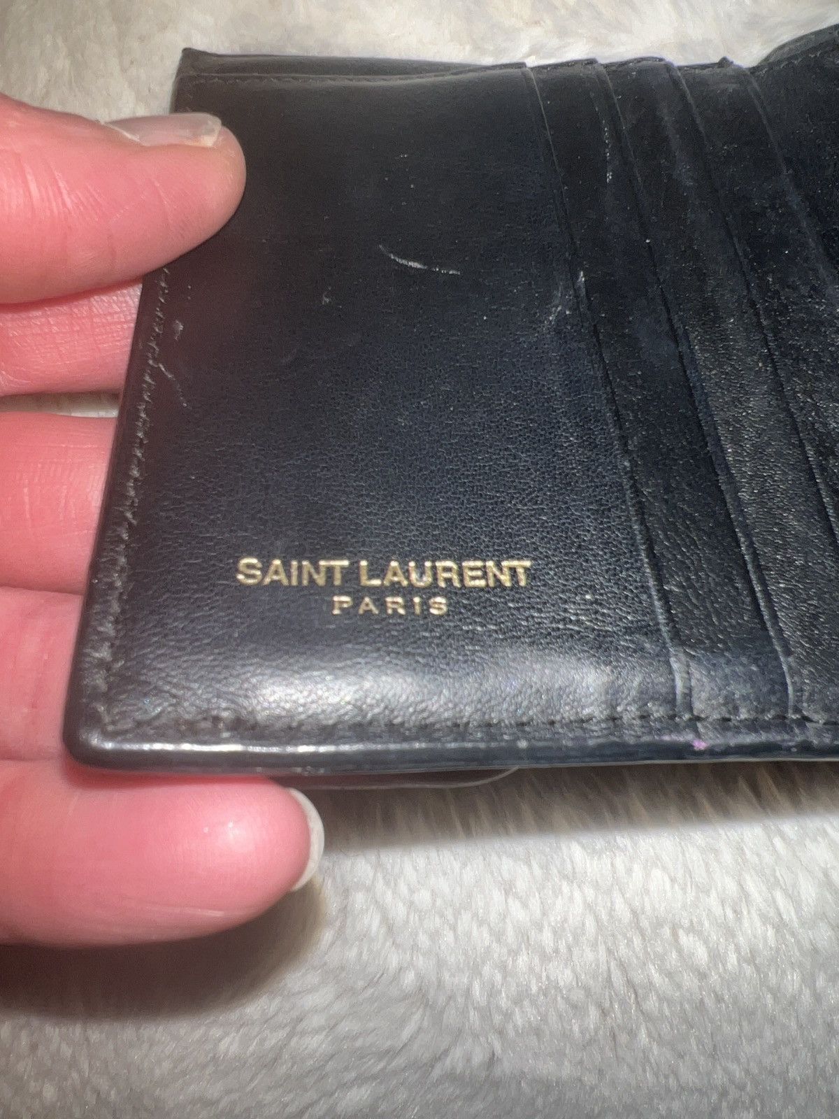 Saint Laurent leather wallet