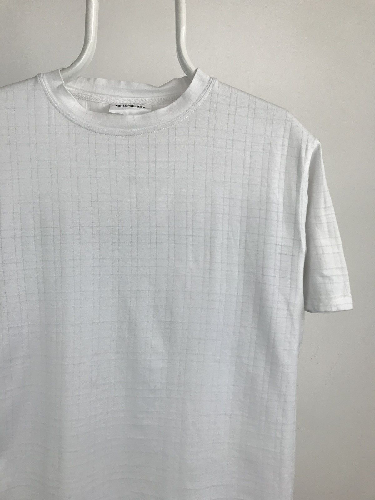Norse Projects Norse Projects White Classic Johannes Check Tshirt Size US L / EU 52-54 / 3 - 2 Thumbnail