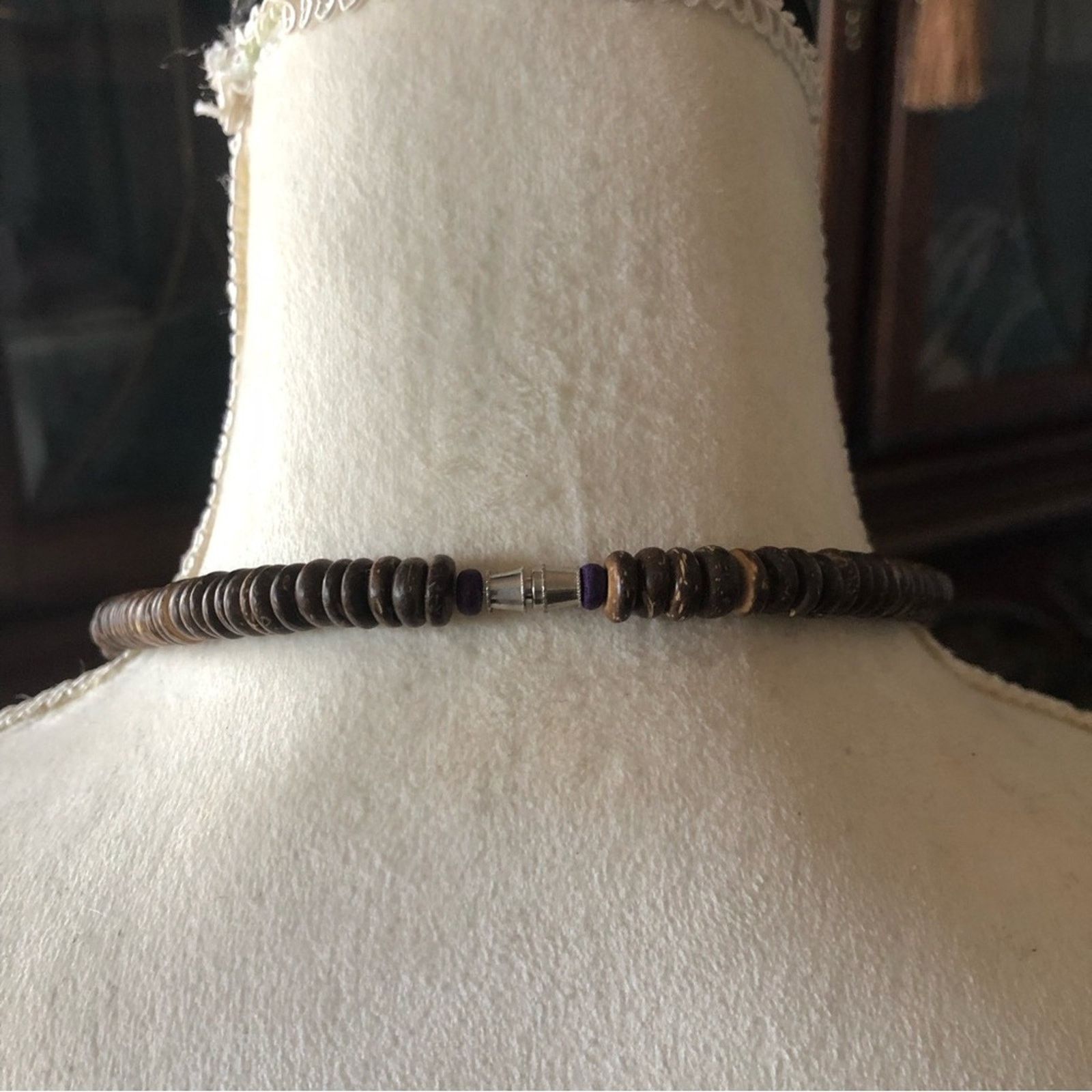Vintage Vintage handmade safari wood bead necklace Size ONE SIZE - 7 Thumbnail