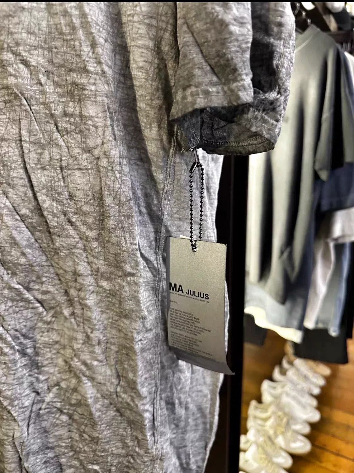 Julius MA_JULIUS 2014SS Gray Silk-Cotton Hooded Top Size US M / EU 48-50 / 2 - 6 Thumbnail