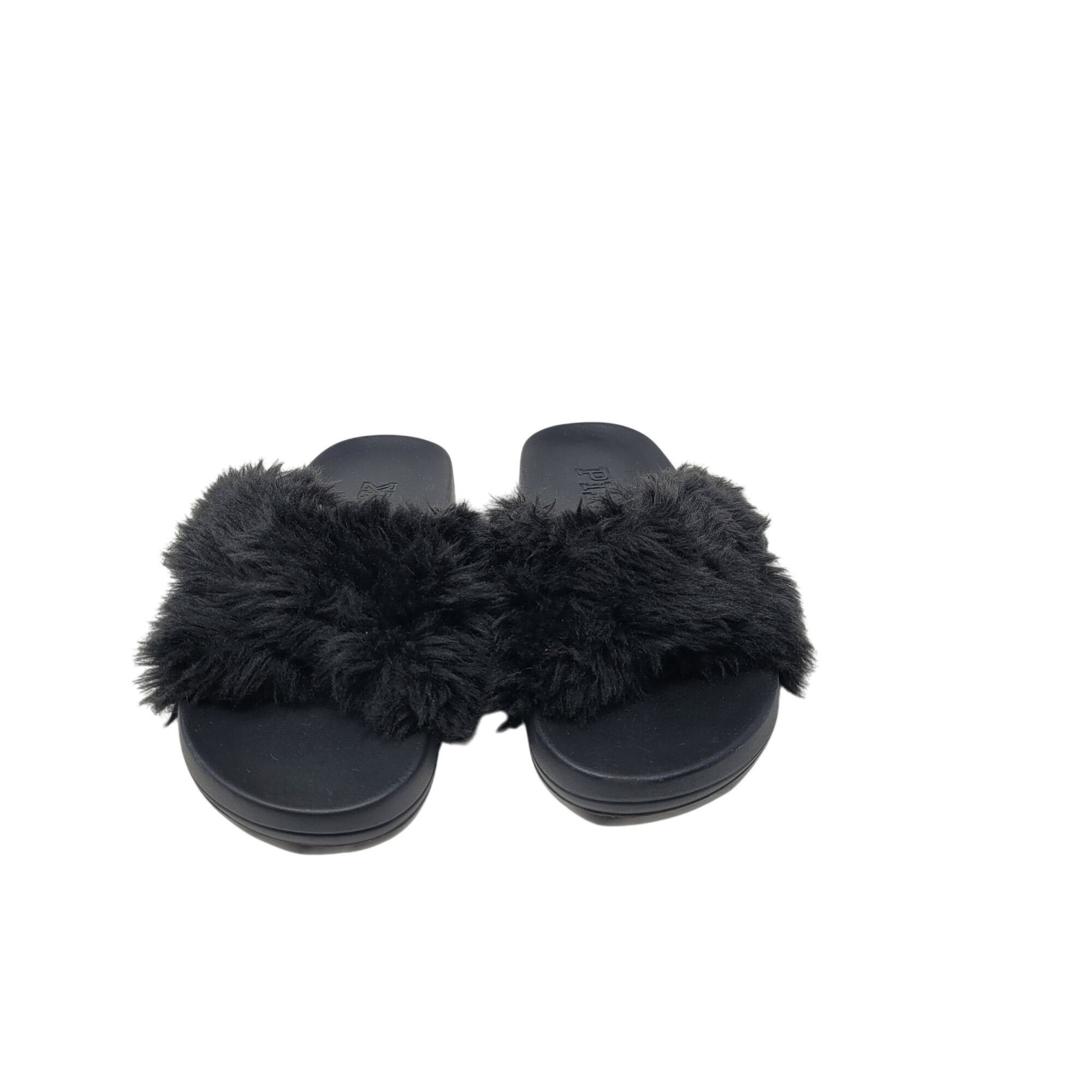 Victoria's Secret Victoria's Secret Pink Womens Faux Fur Slide Slippers Black Size US 6.5 / IT 36.5 - 5 Thumbnail