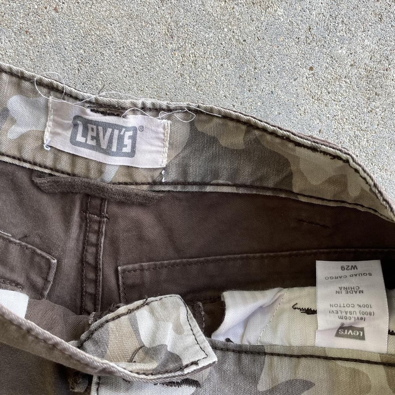 Japanese Brand × Vintage Crazy vintage baggy Y2K skater Grunge Levi’s cargo shorts Size US 31 - 3 Thumbnail