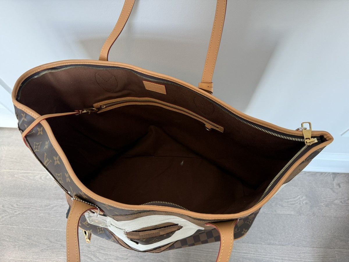 Louis Vuitton × Nigo Louis Vuitton x Nigo Nevereverfull Brown Custom Tote Bag Size ONE SIZE - 6 Thumbnail