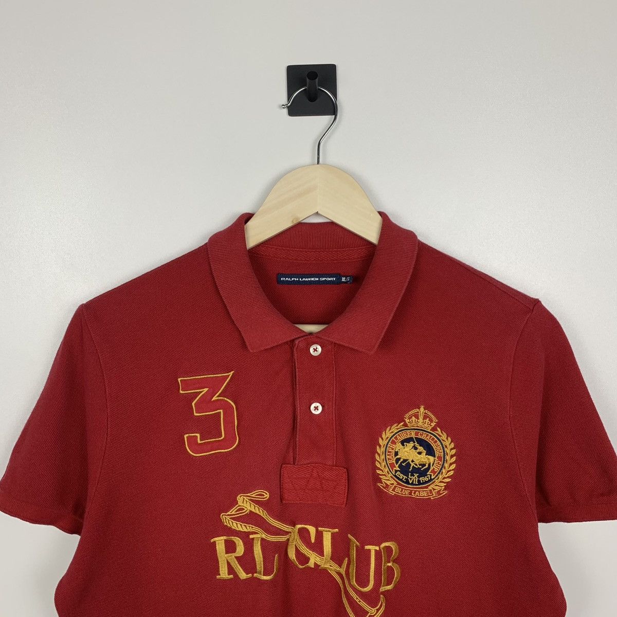 Ralph Lauren Sport Vintage Polo Ralph Lauren Red Polo Shirt Women’s XL RL Club Size XL / US 12-14 / IT 48-50 - 2 Thumbnail