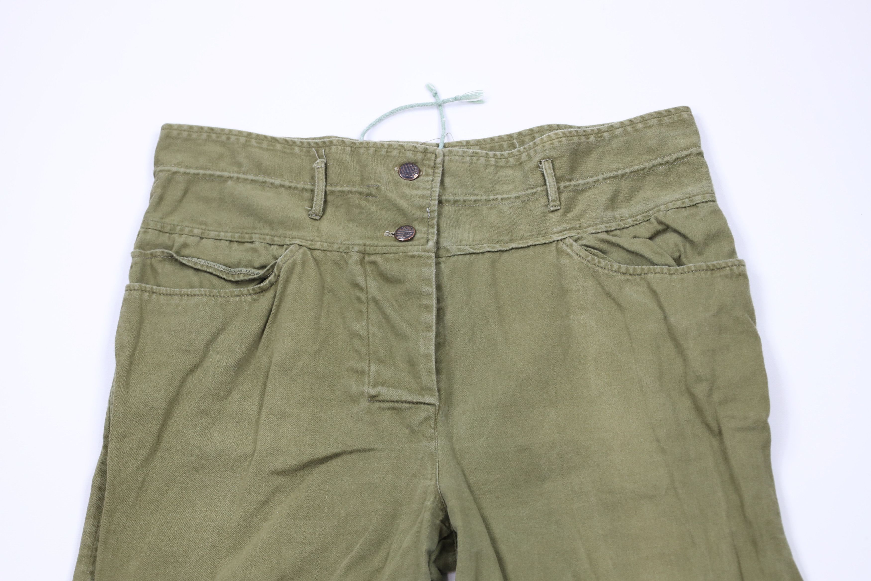 Vintage Vintage 80s 90s Streetwear Military Style High Waist Pants Size 35" - 2 Thumbnail