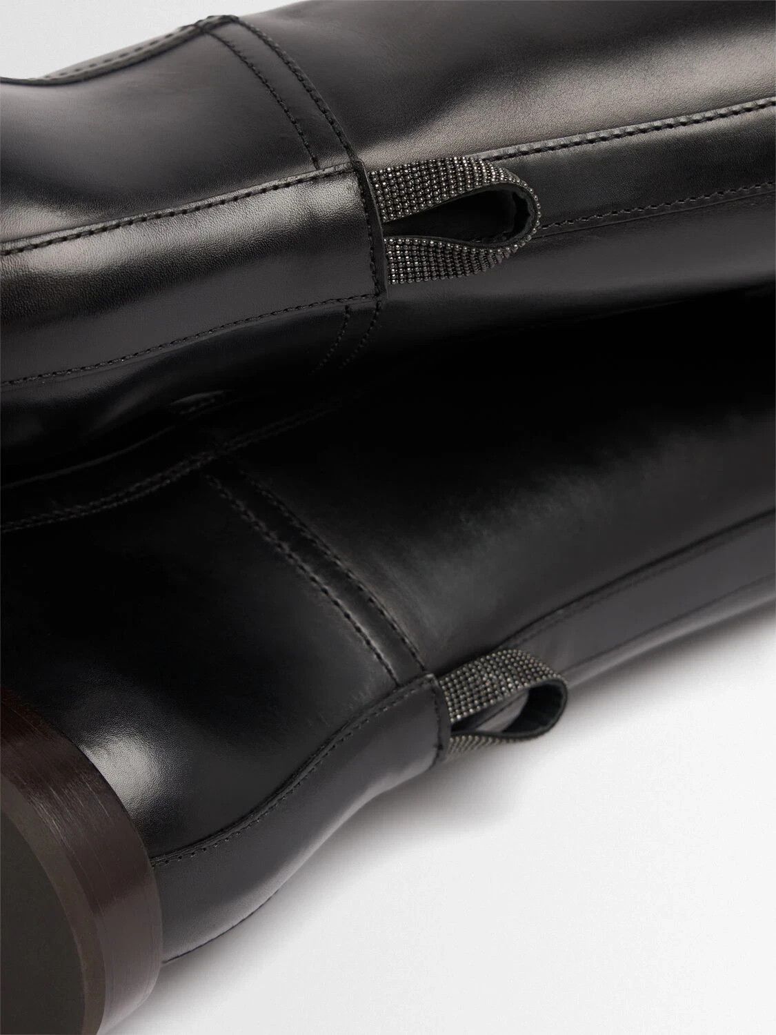 Brunello Cucinelli BRUNELLO CUCINELLI $2300 Black Leather Boots New/Auth Size US 8 / IT 38 - 3 Thumbnail