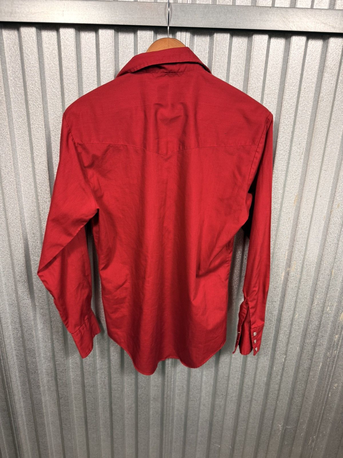Other 70s Vintage Bar Rancher Western Pearl Snap Red Cowboy Shirt Size US M / EU 48-50 / 2 - 9 Thumbnail