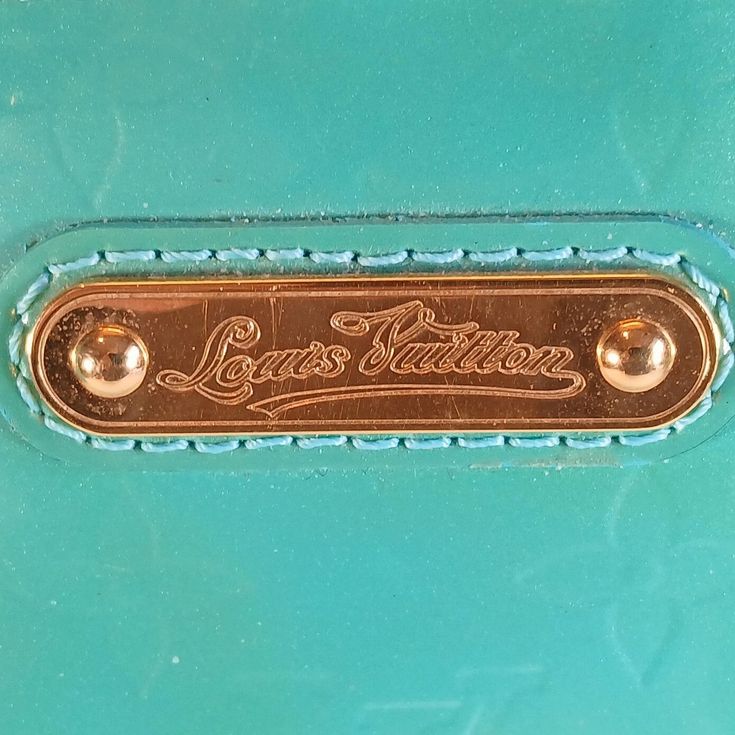 Louis Vuitton Louis Vuitton Monogram Vernis Wilshire PM Handbag Blue Lagon Size ONE SIZE - 8 Thumbnail