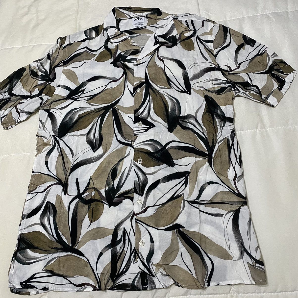 Vintage × Zara Zara Camp Collar Shirt Size US S / EU 44-46 / 1 - 3 Thumbnail